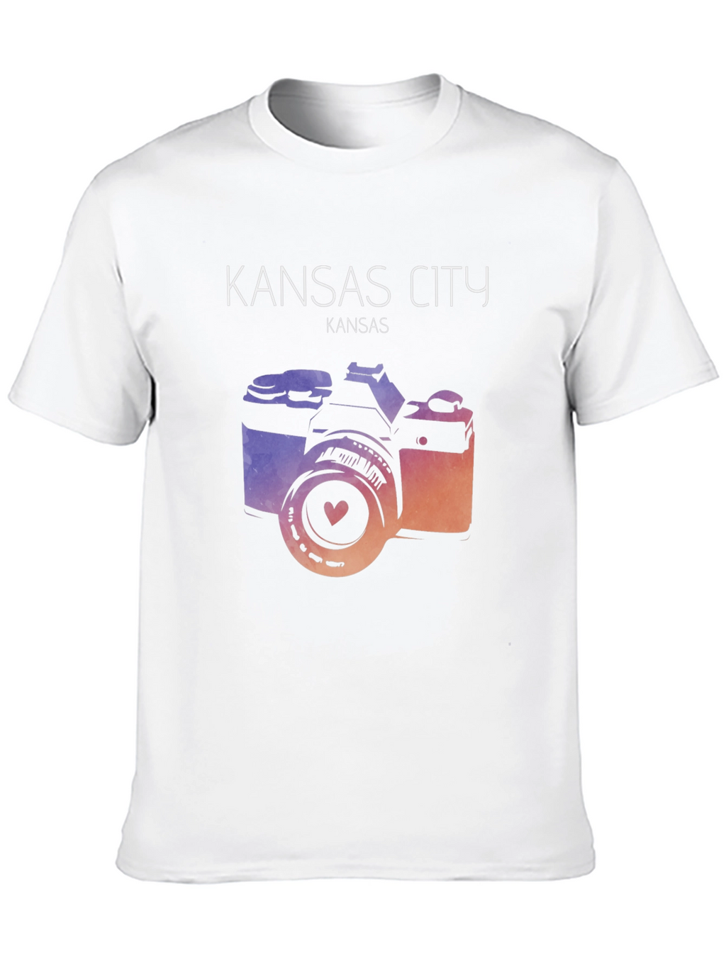 Kansas City Camera Graphic Tee - Trendy Unisex T-Shirt