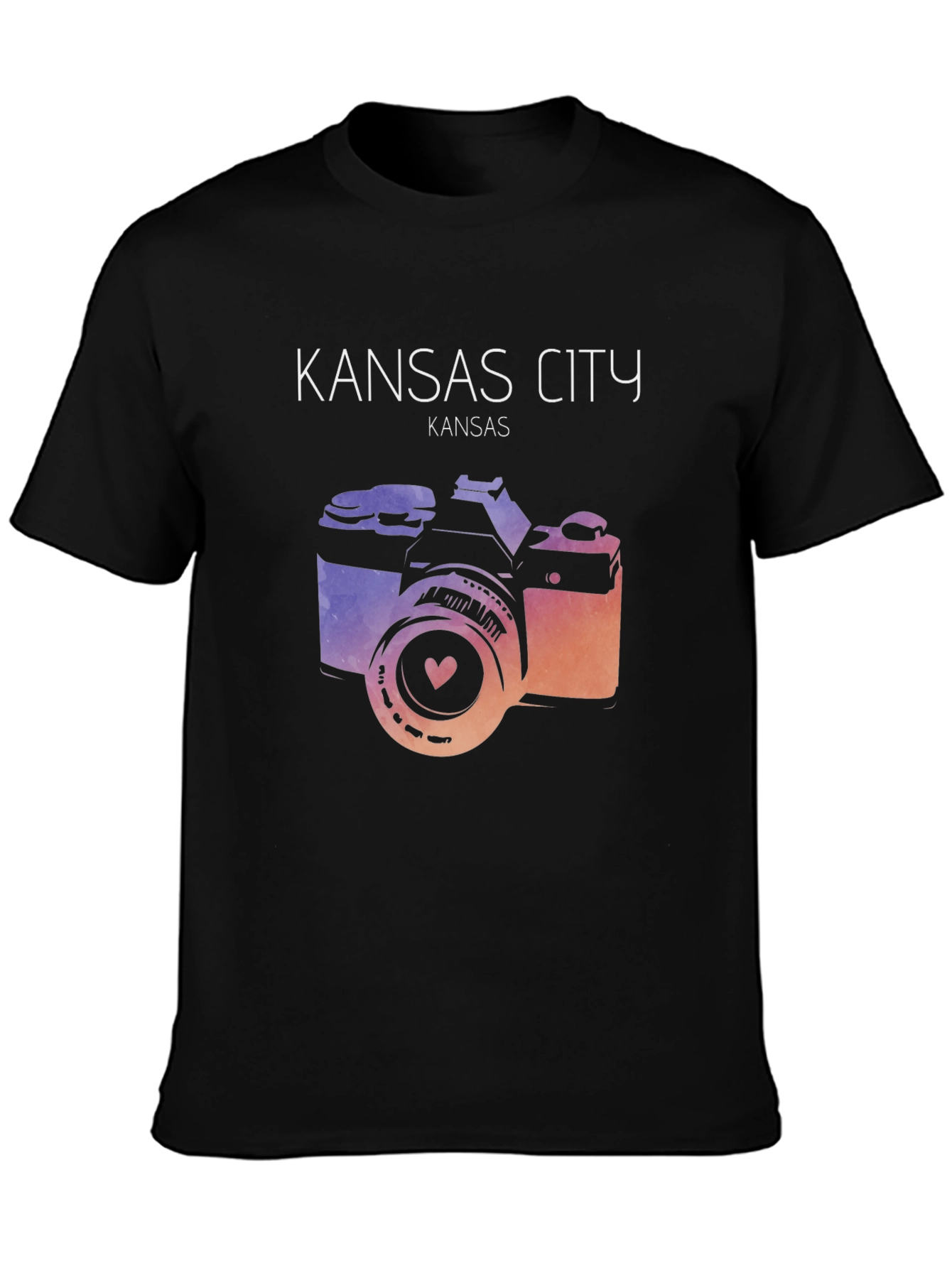 Kansas City Camera Graphic Tee - Trendy Unisex T-Shirt