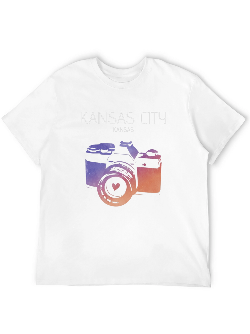 Kansas City Camera Graphic Tee - Trendy Unisex T-Shirt