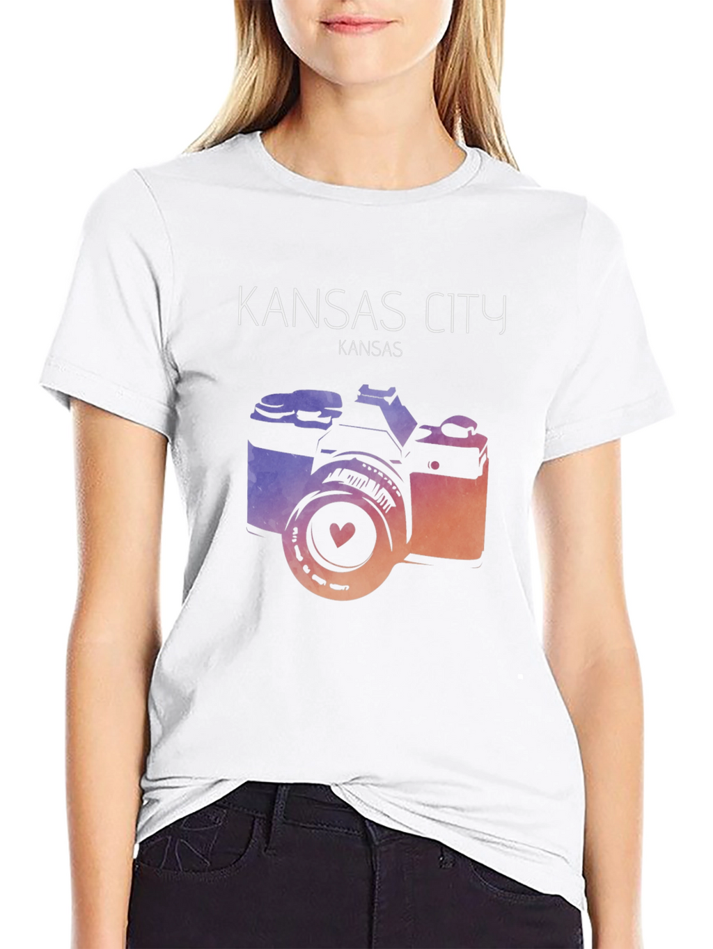 Kansas City Camera Graphic Tee - Trendy Unisex T-Shirt