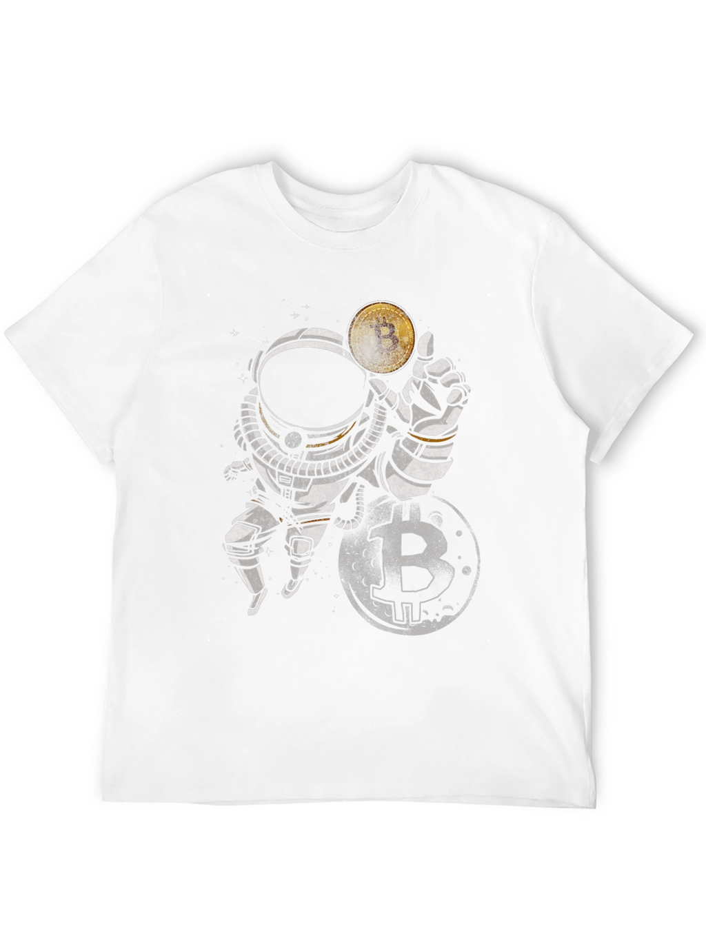Bitcoin Astronaut Graphic Tee - Crypto T-Shirt