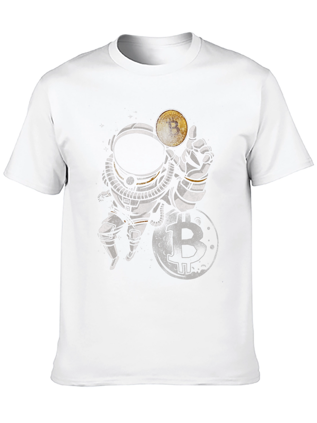 Bitcoin Astronaut Graphic Tee - Crypto T-Shirt
