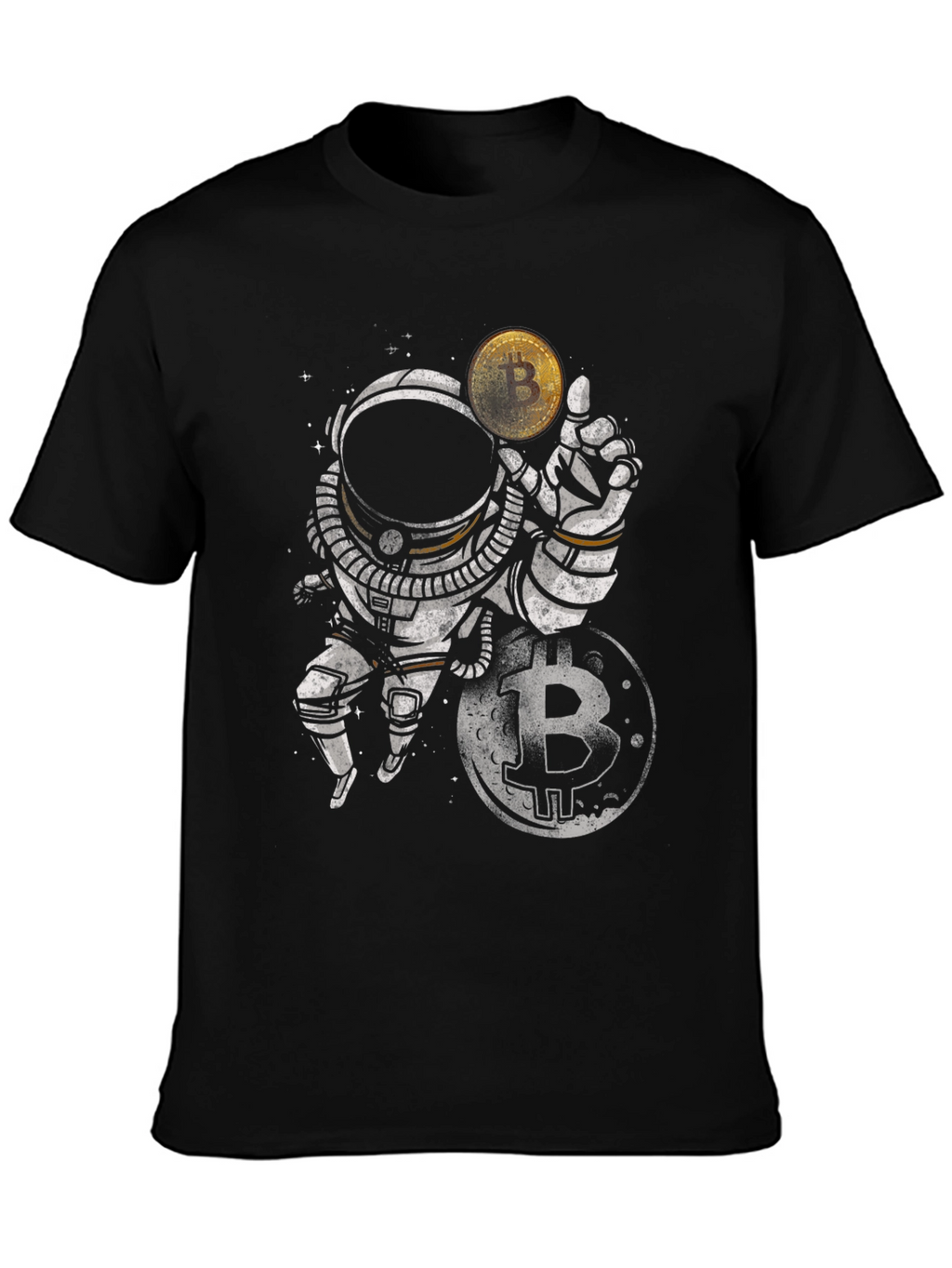 Bitcoin Astronaut Graphic Tee - Crypto T-Shirt