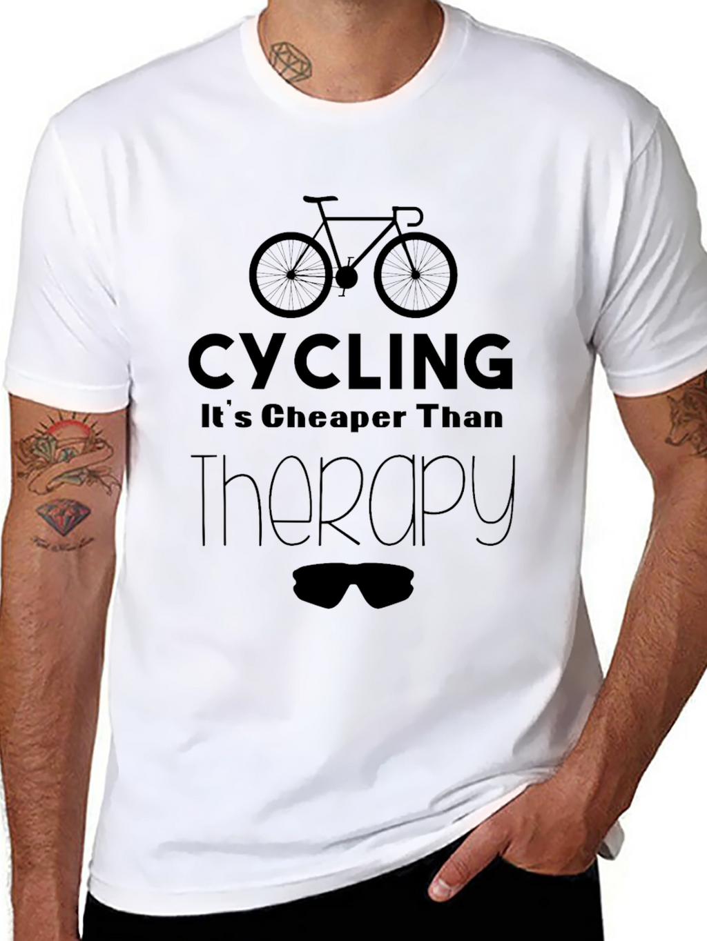 Cycling Cheaper Than Therapy T-Shirt