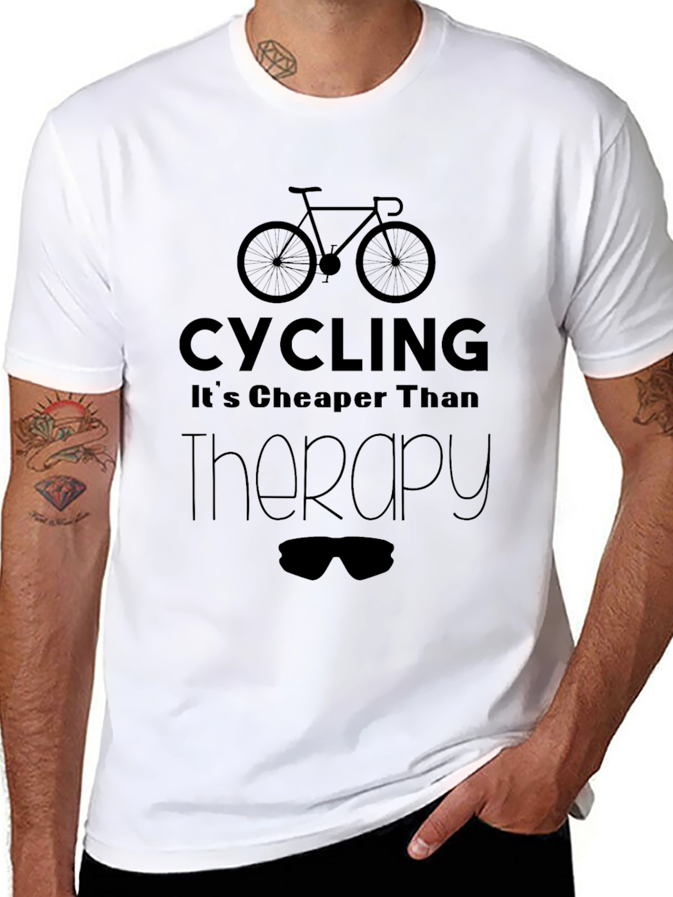 Cycling Cheaper Than Therapy T-Shirt