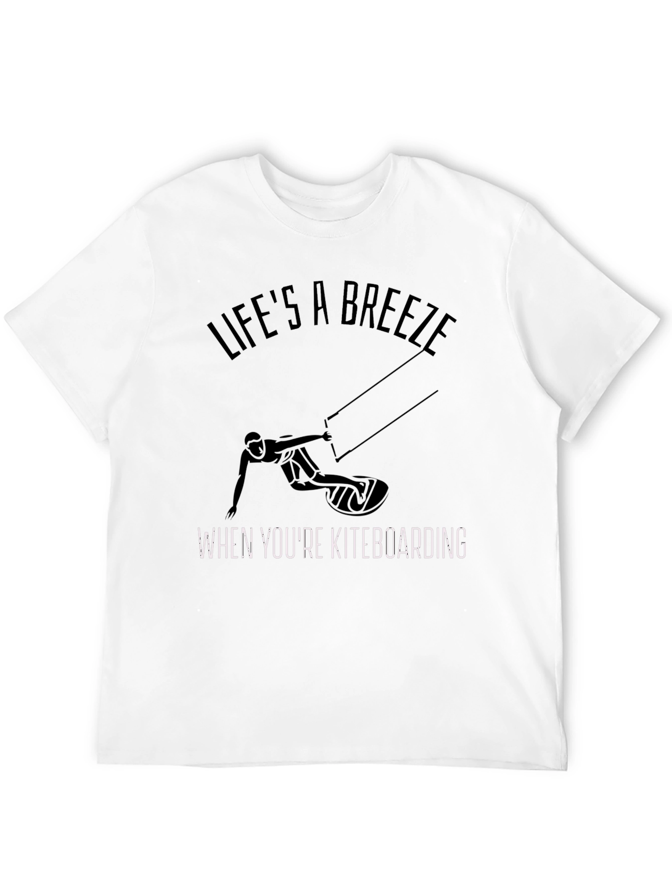 Lifes A Breeze Kiteboarding Graphic T-Shirt