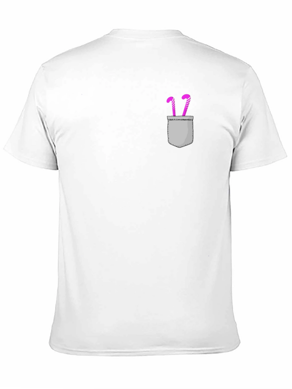 Candy Cane Pocket Graphic Tee - Black