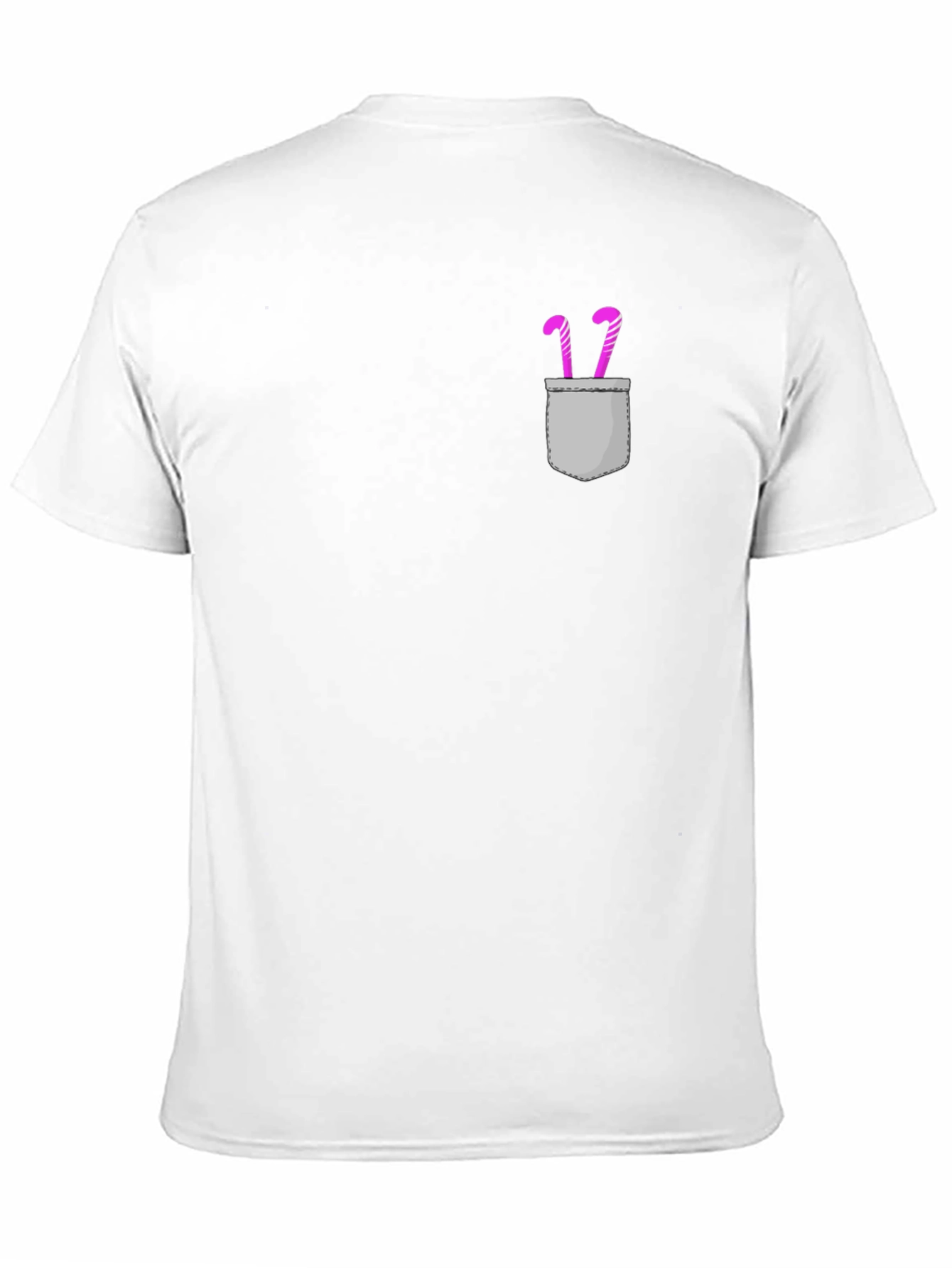 Candy Cane Pocket Graphic Tee - Black