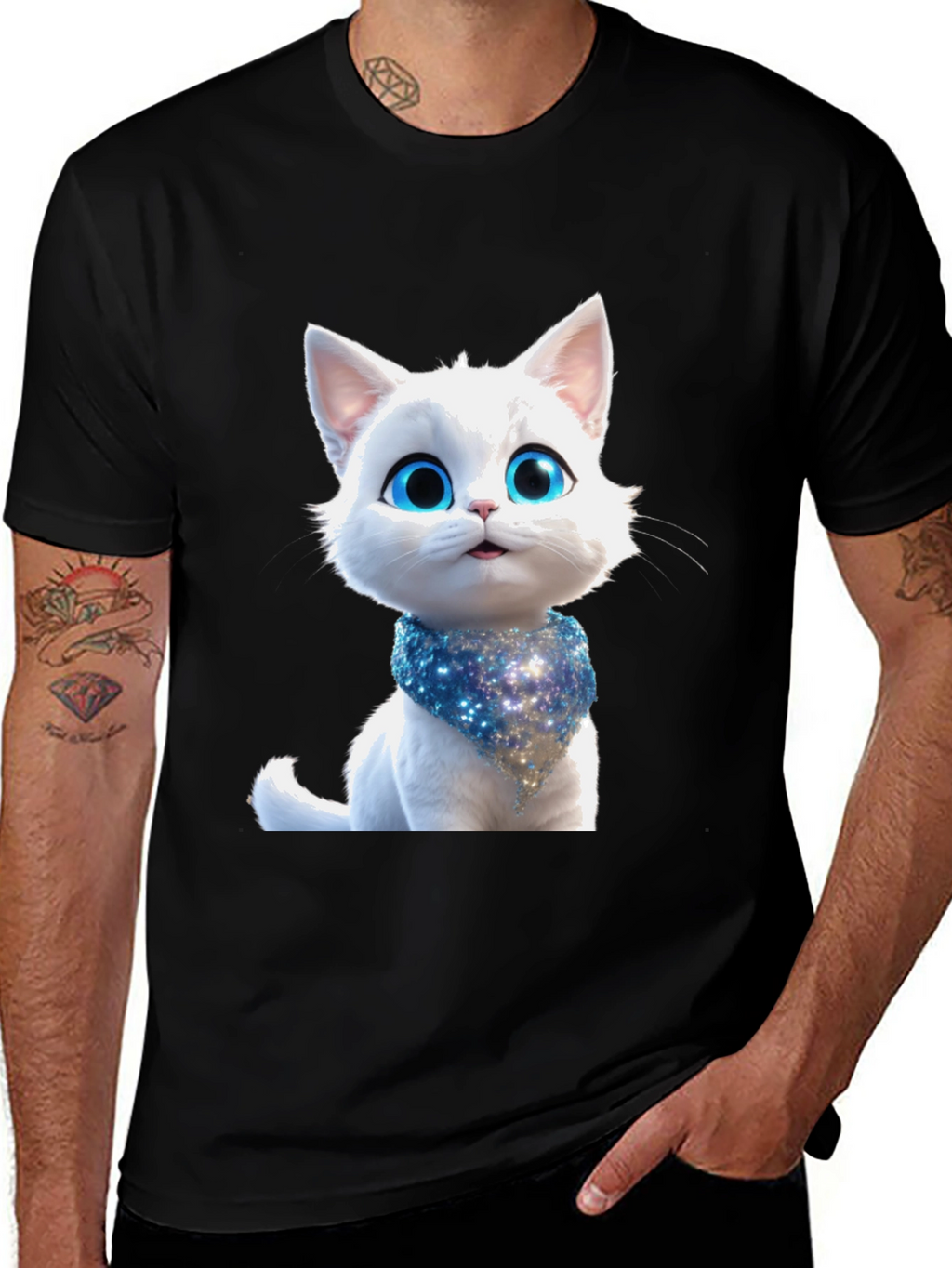 Cute Cat Graphic T-Shirt