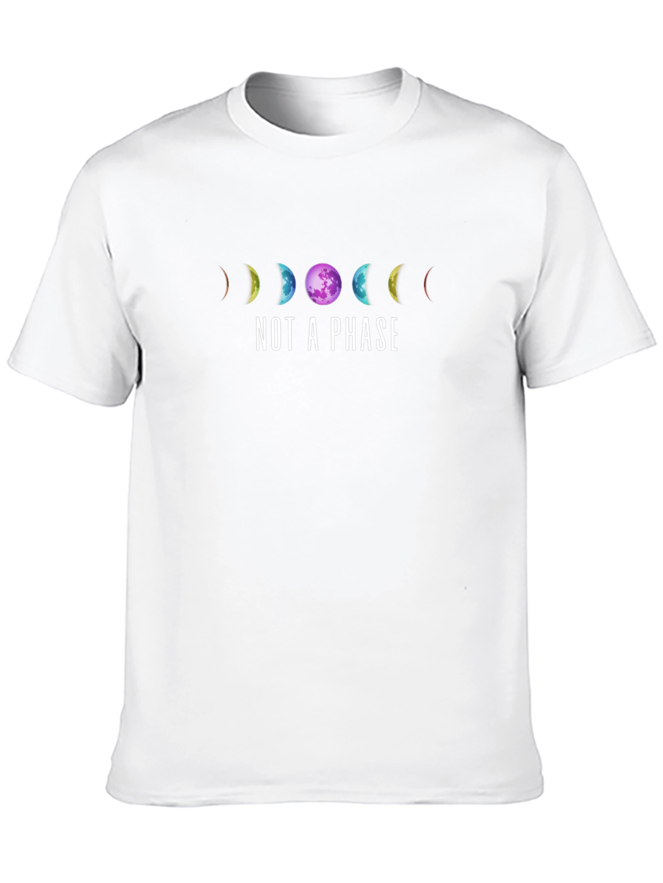 Moon Phases T-Shirt - Not a Phase Black Tee