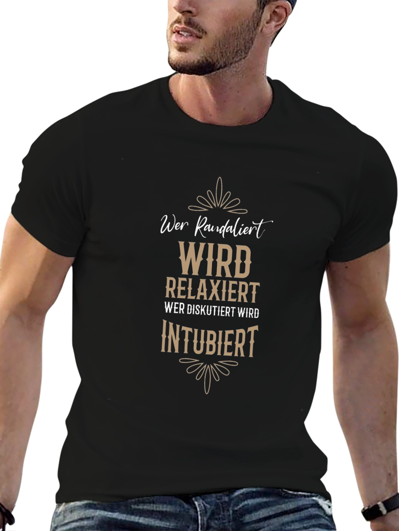 Wer Randalier Relaxiert T-Shirt - Funny German Slogan Tee