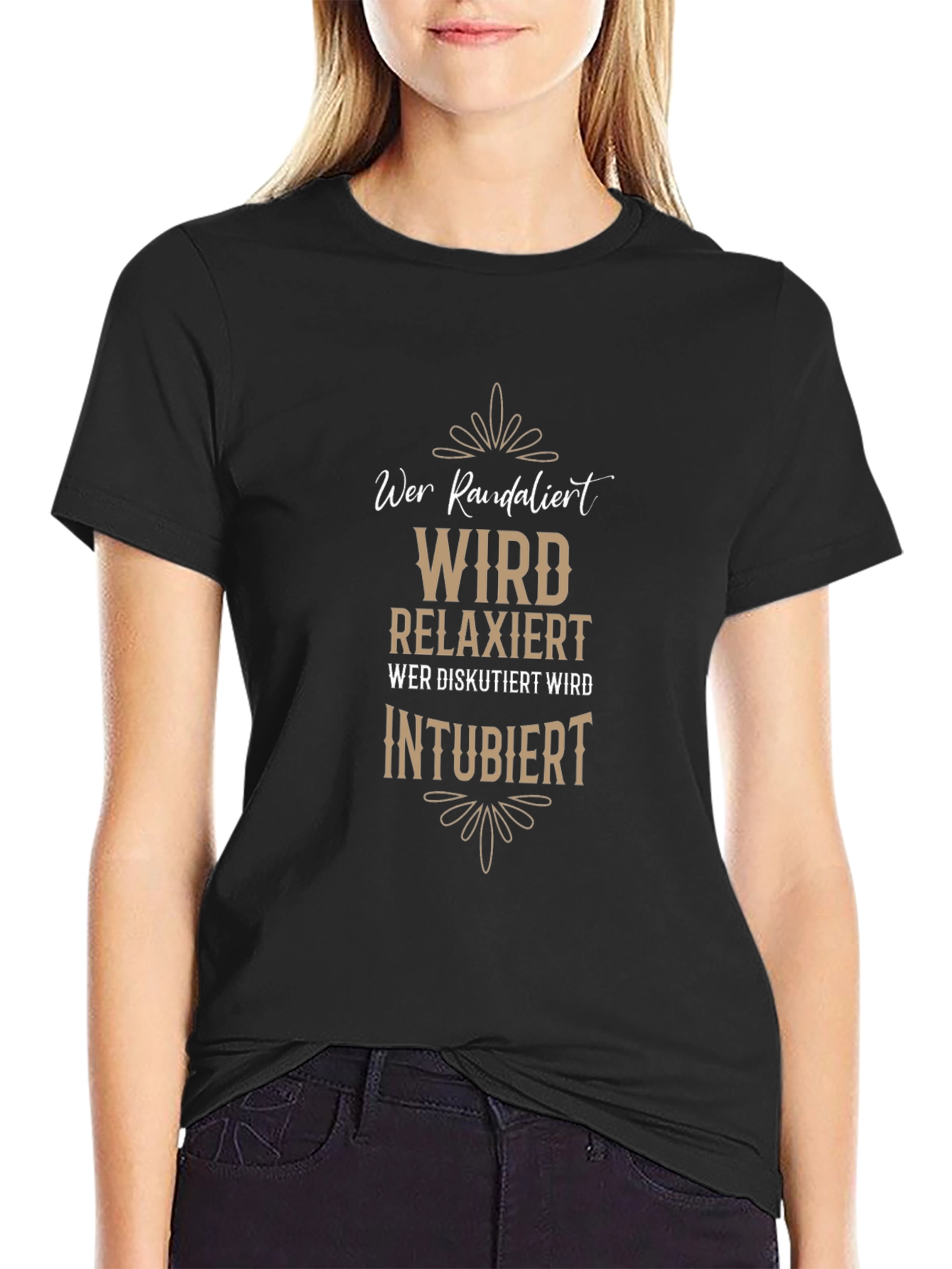 Wer Randalier Relaxiert T-Shirt - Funny German Slogan Tee