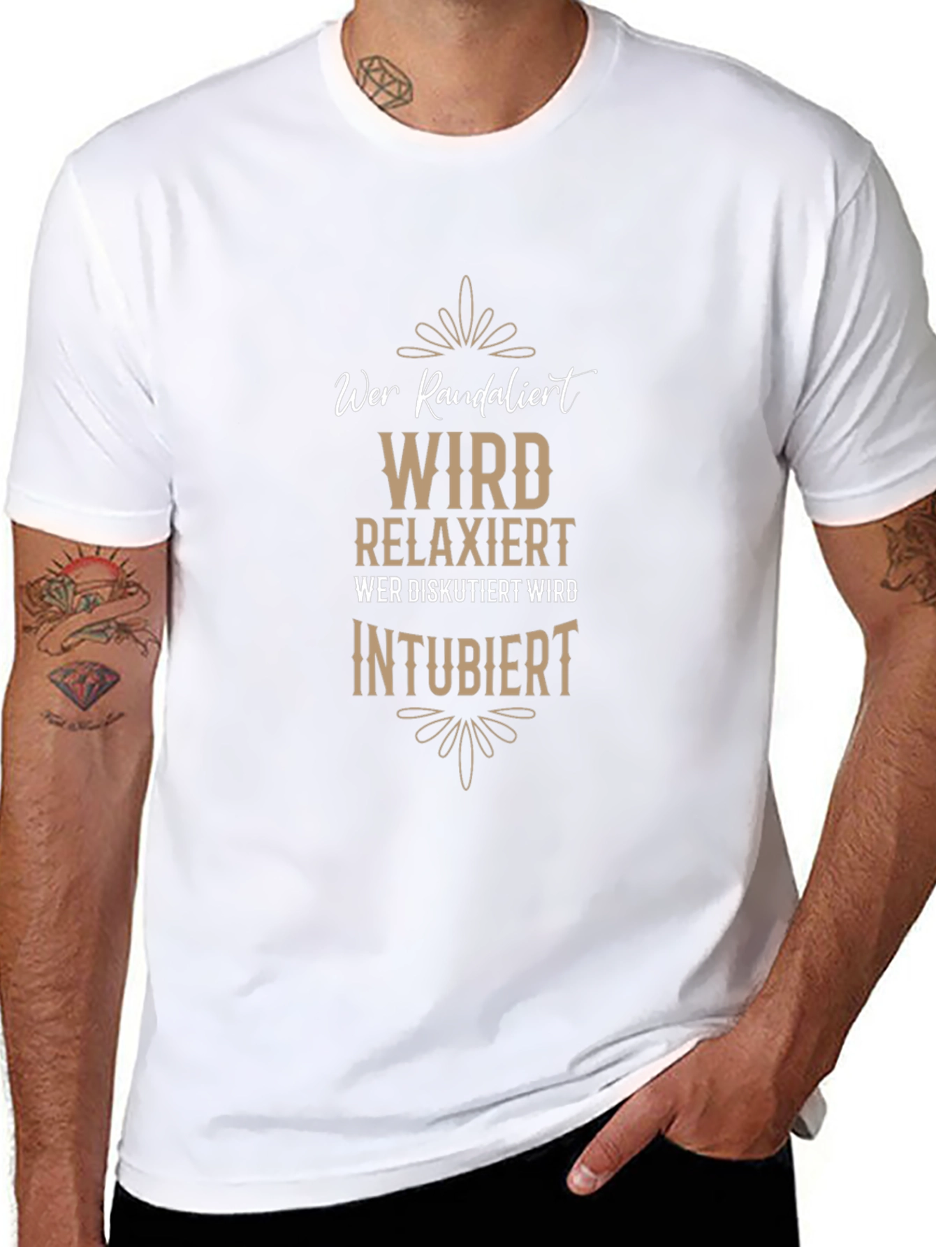 Wer Randalier Relaxiert T-Shirt - Funny German Slogan Tee