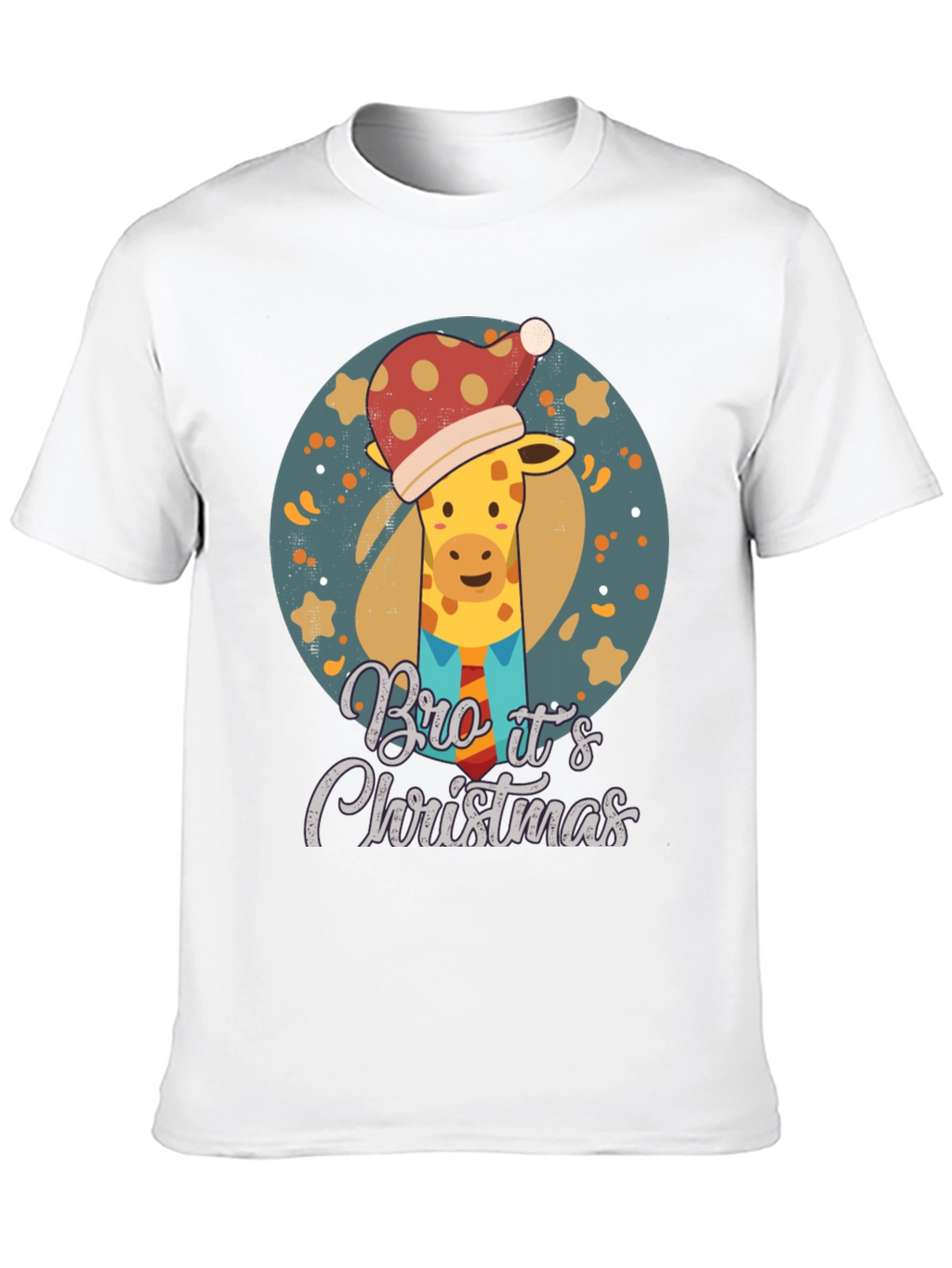 Christmas Giraffe T-Shirt - Bro Its Christmas