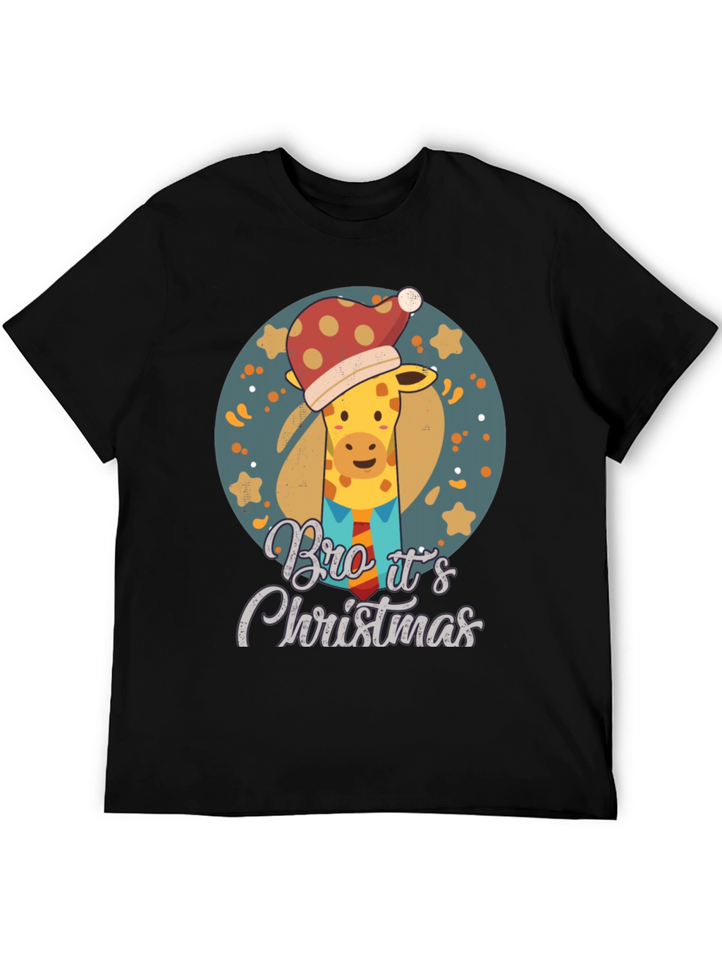 Christmas Giraffe T-Shirt - Bro Its Christmas