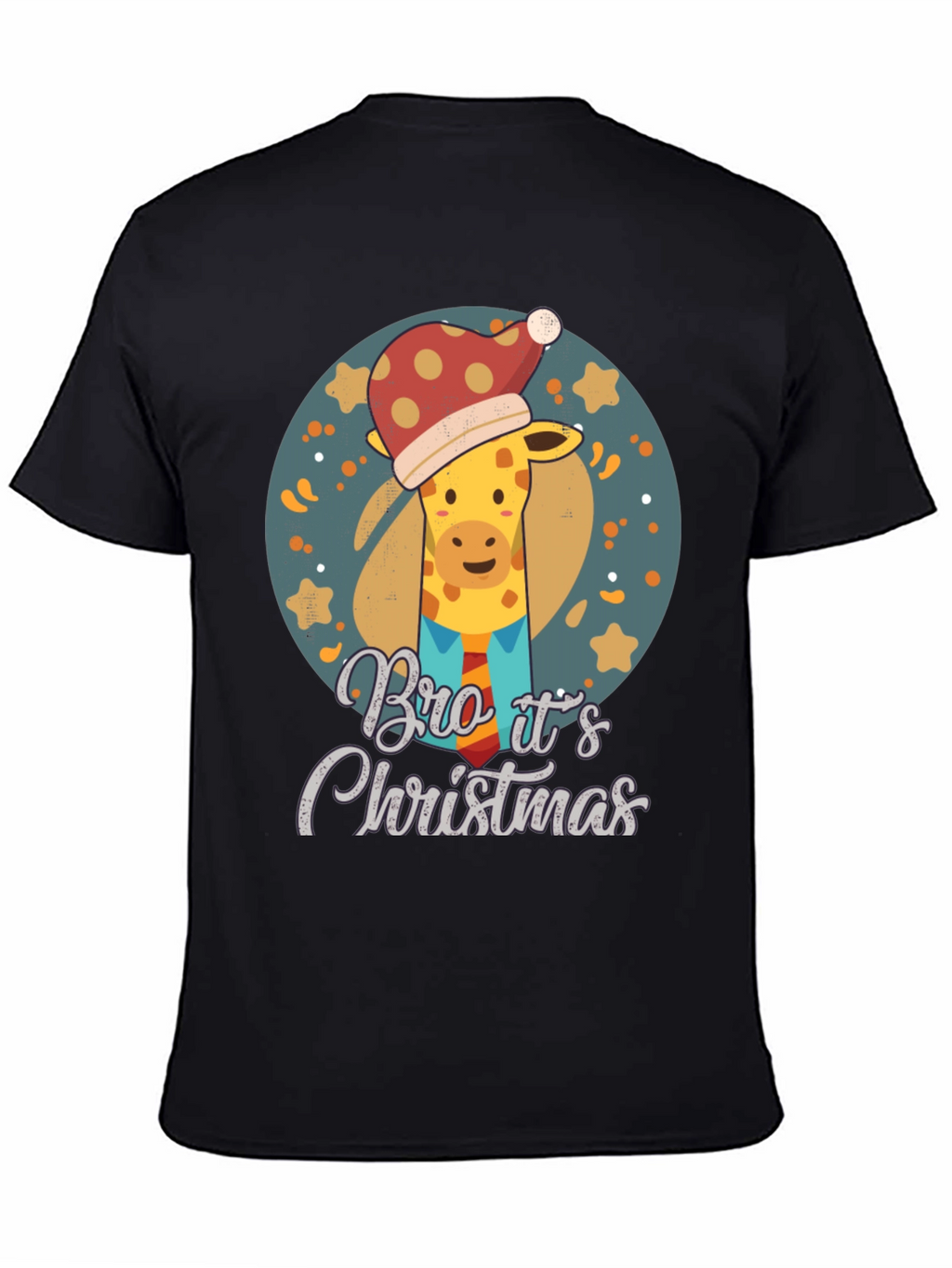 Christmas Giraffe T-Shirt - Bro Its Christmas