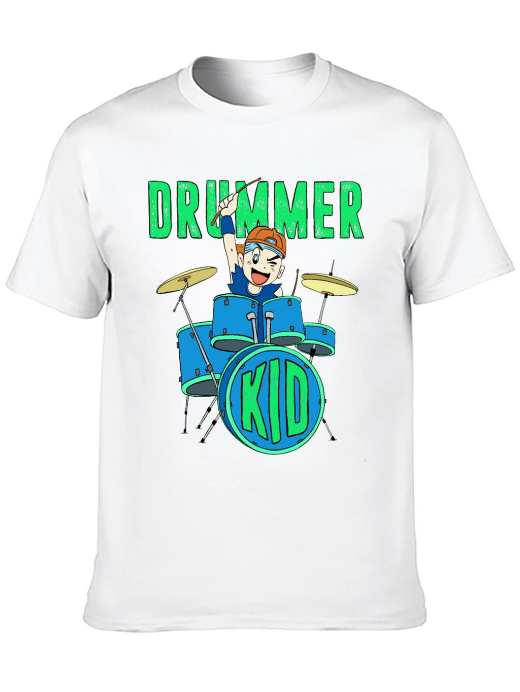 Drummer Kid Graphic Tee - Music Lovers T-Shirt