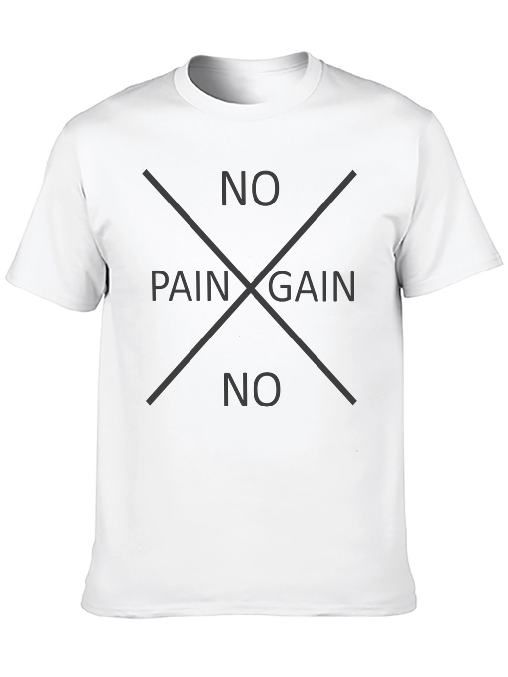 No Pain No Gain Black Tee