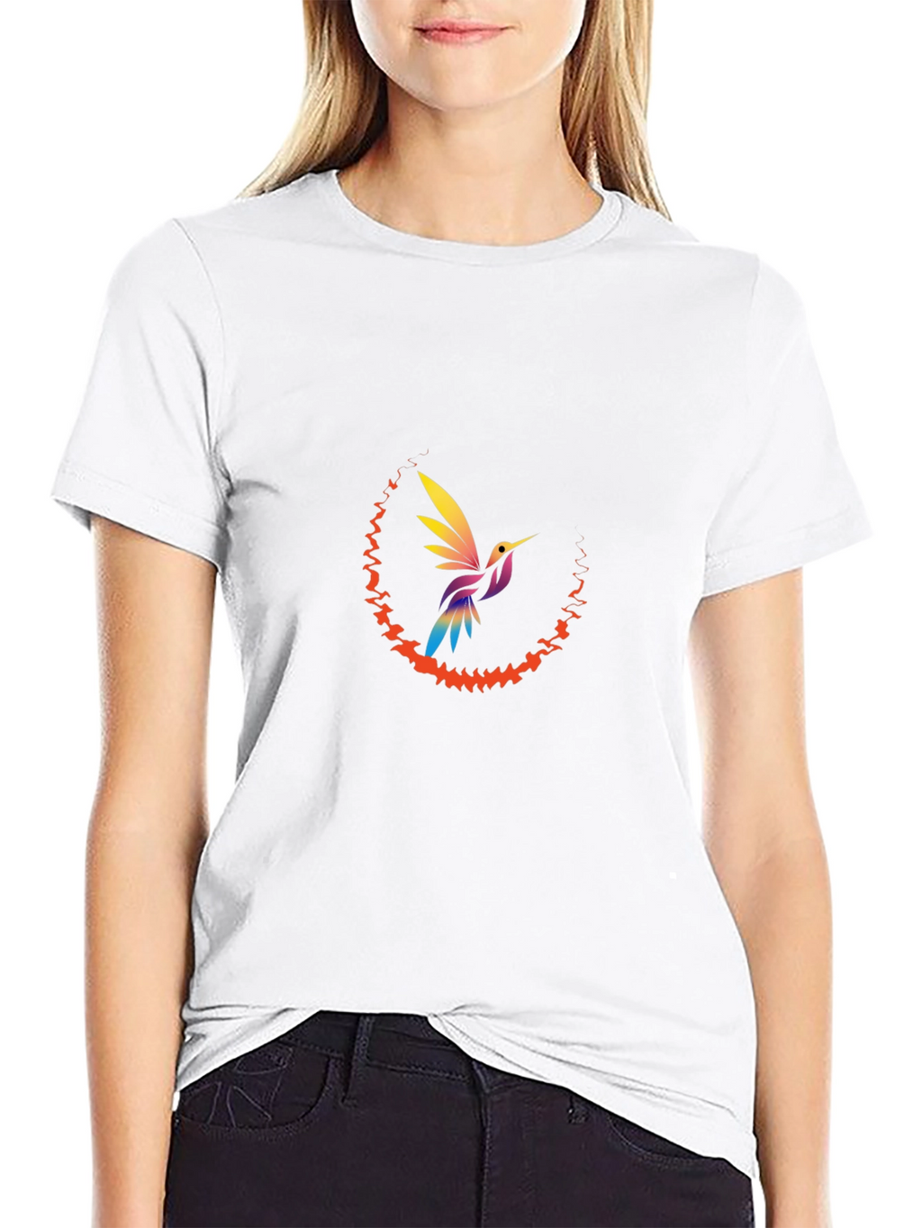 Hummingbird Graphic Tee - Mens Black T-Shirt