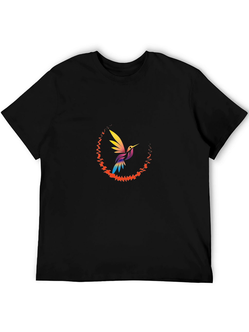 Hummingbird Graphic Tee - Mens Black T-Shirt
