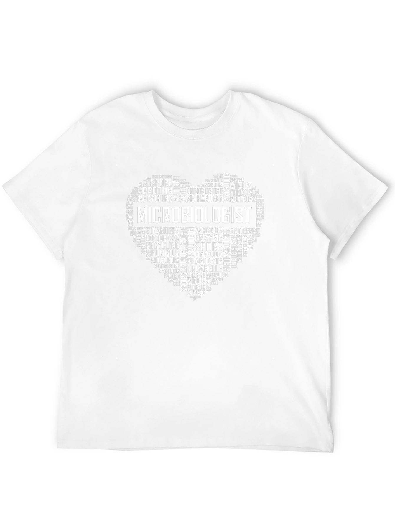 Microbiologist Heart T-Shirt - Science Word Art Tee