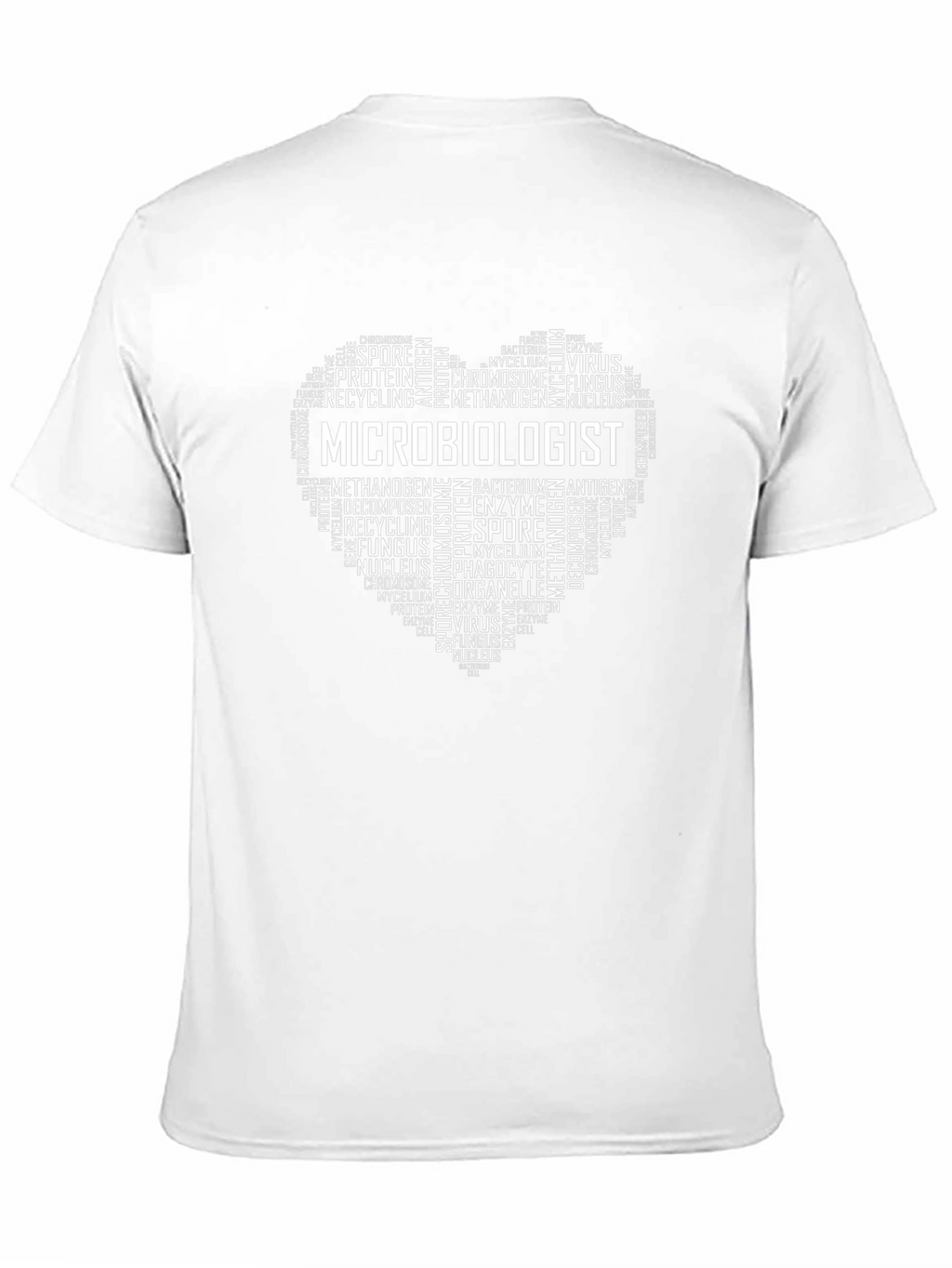 Microbiologist Heart T-Shirt - Science Word Art Tee