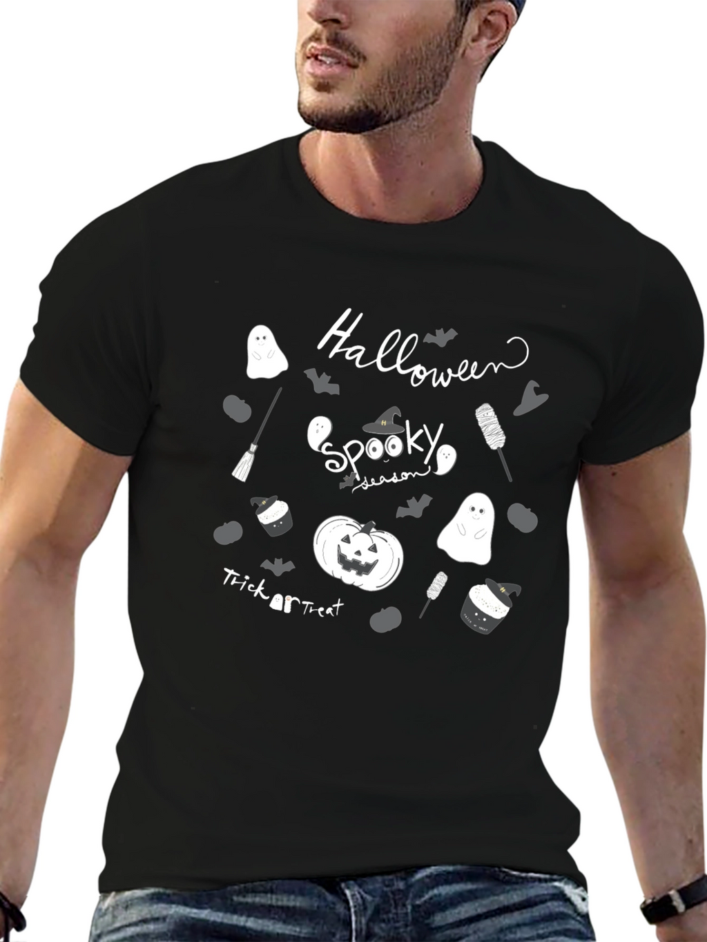 Spooky Season Halloween Black T-Shirt