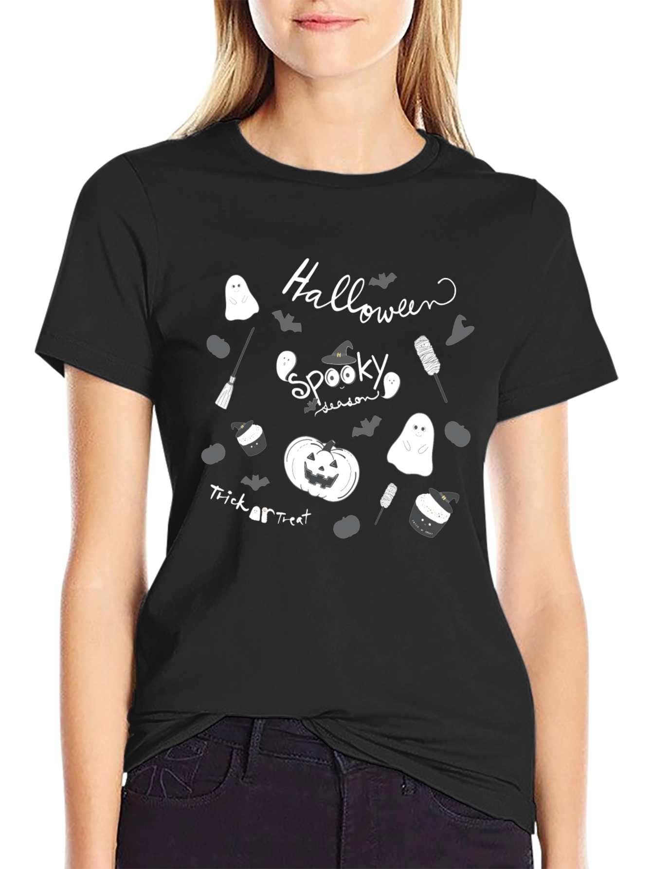 Spooky Season Halloween Black T-Shirt