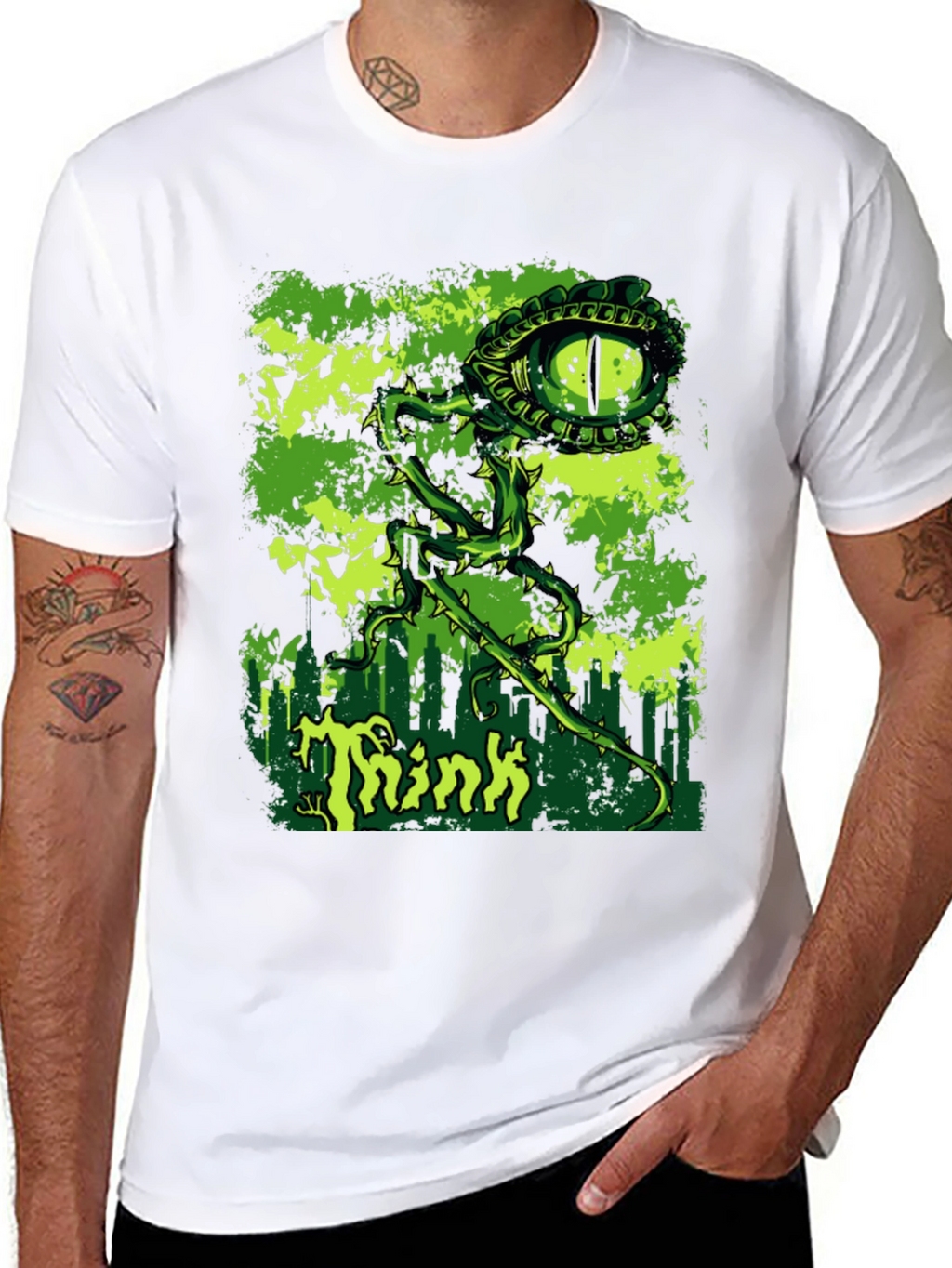 Think Eye Graphic Black T-Shirt