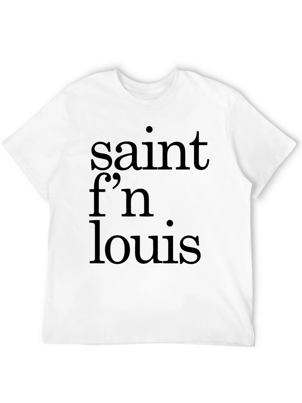 Saint Fn Louis Black T-Shirt