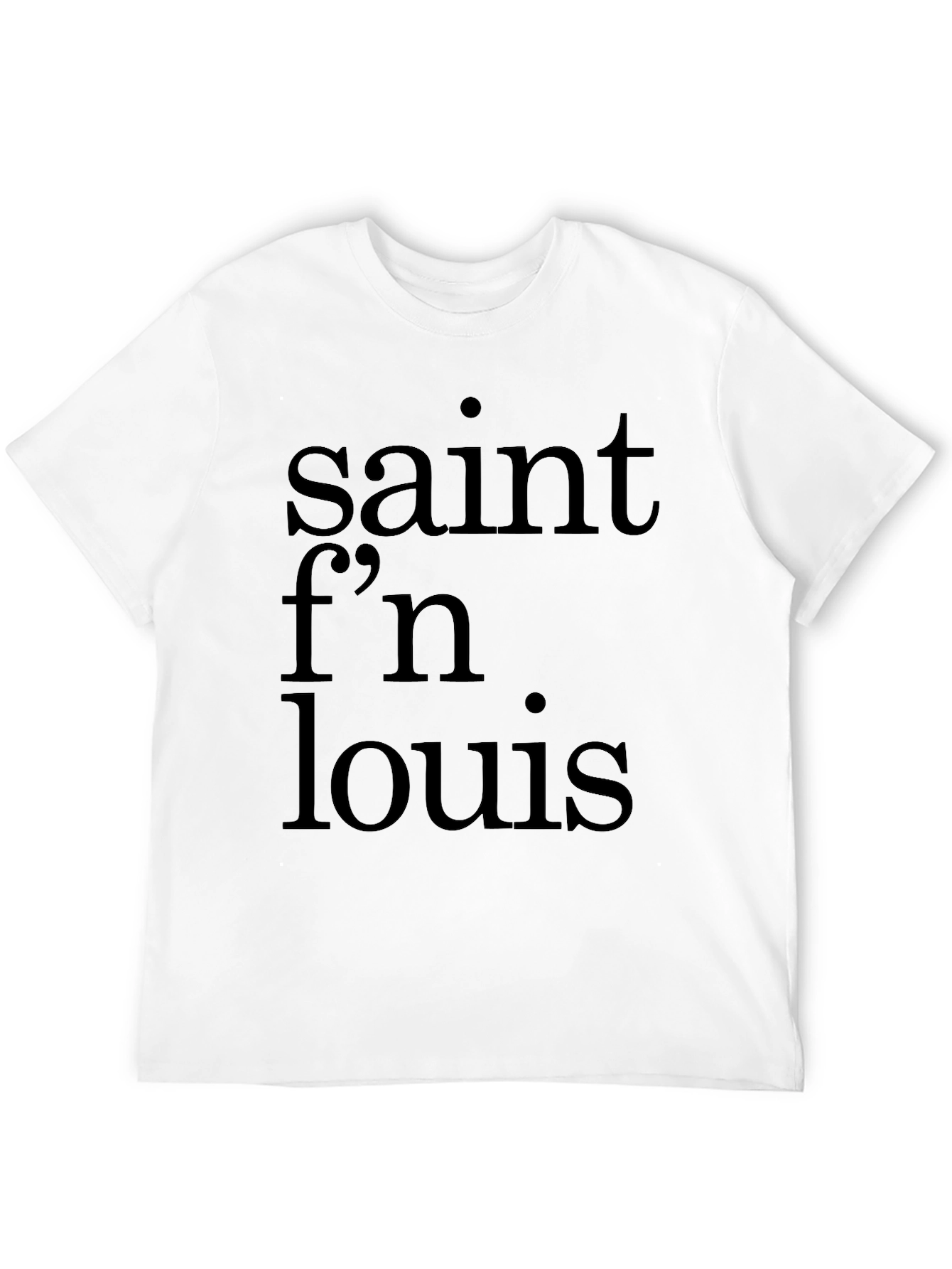 Saint Fn Louis Black T-Shirt