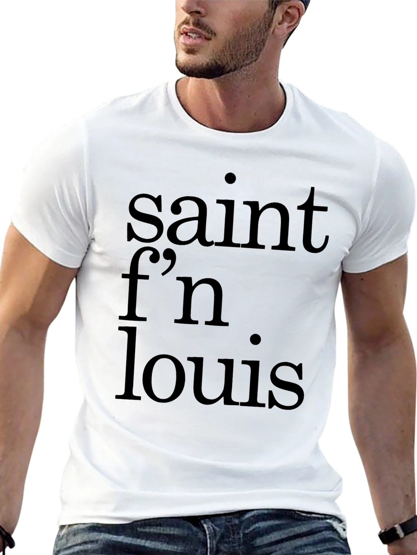 Saint Fn Louis Black T-Shirt