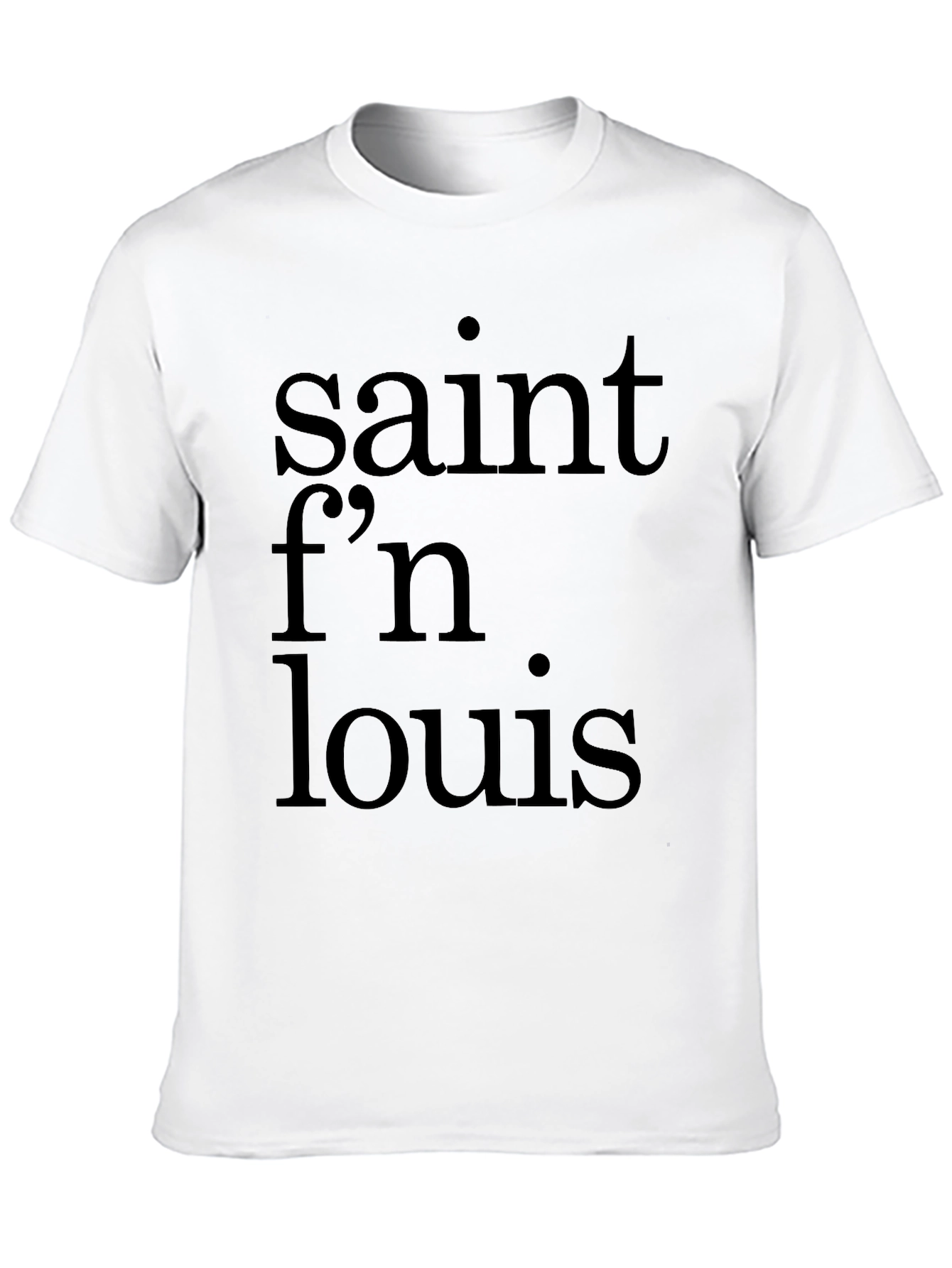 Saint Fn Louis Black T-Shirt