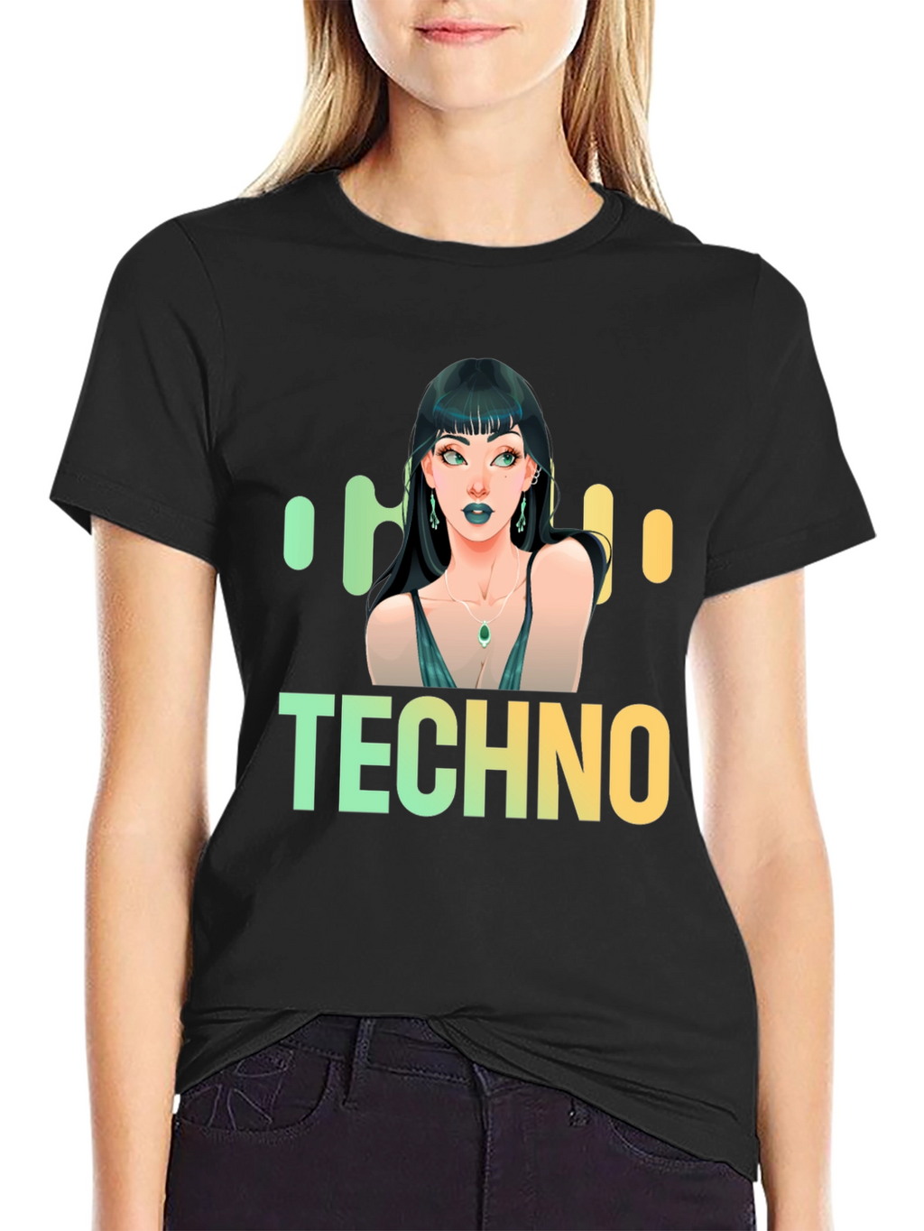 Techno Music Graphic T-Shirt - Trendy Design