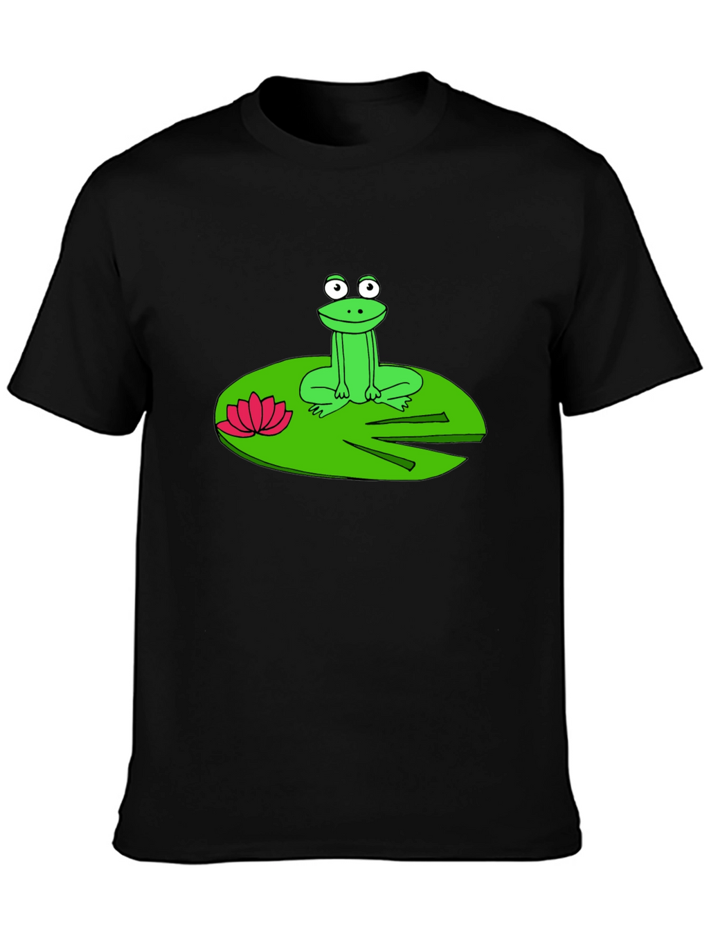 Frog on Lily Pad Graphic T-Shirt
