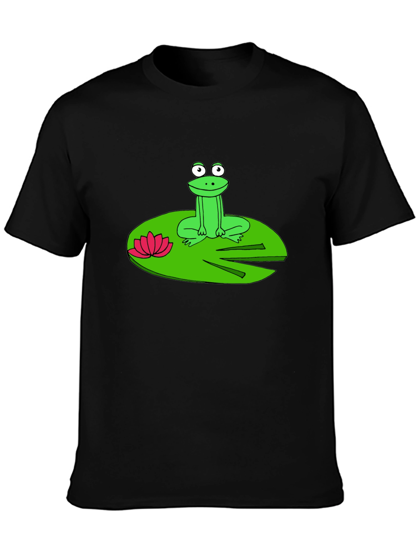 Frog on Lily Pad Graphic T-Shirt