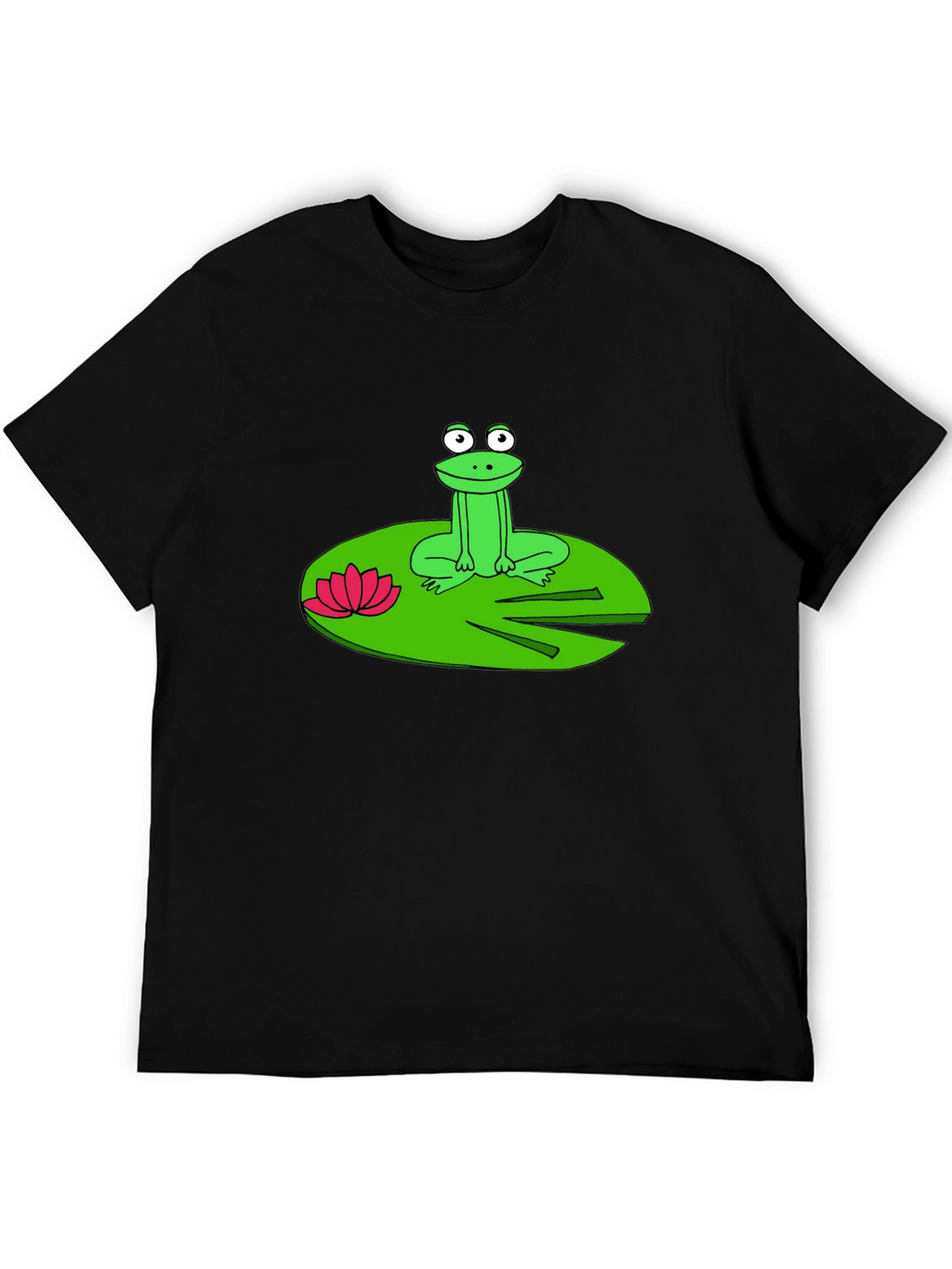 Frog on Lily Pad Graphic T-Shirt