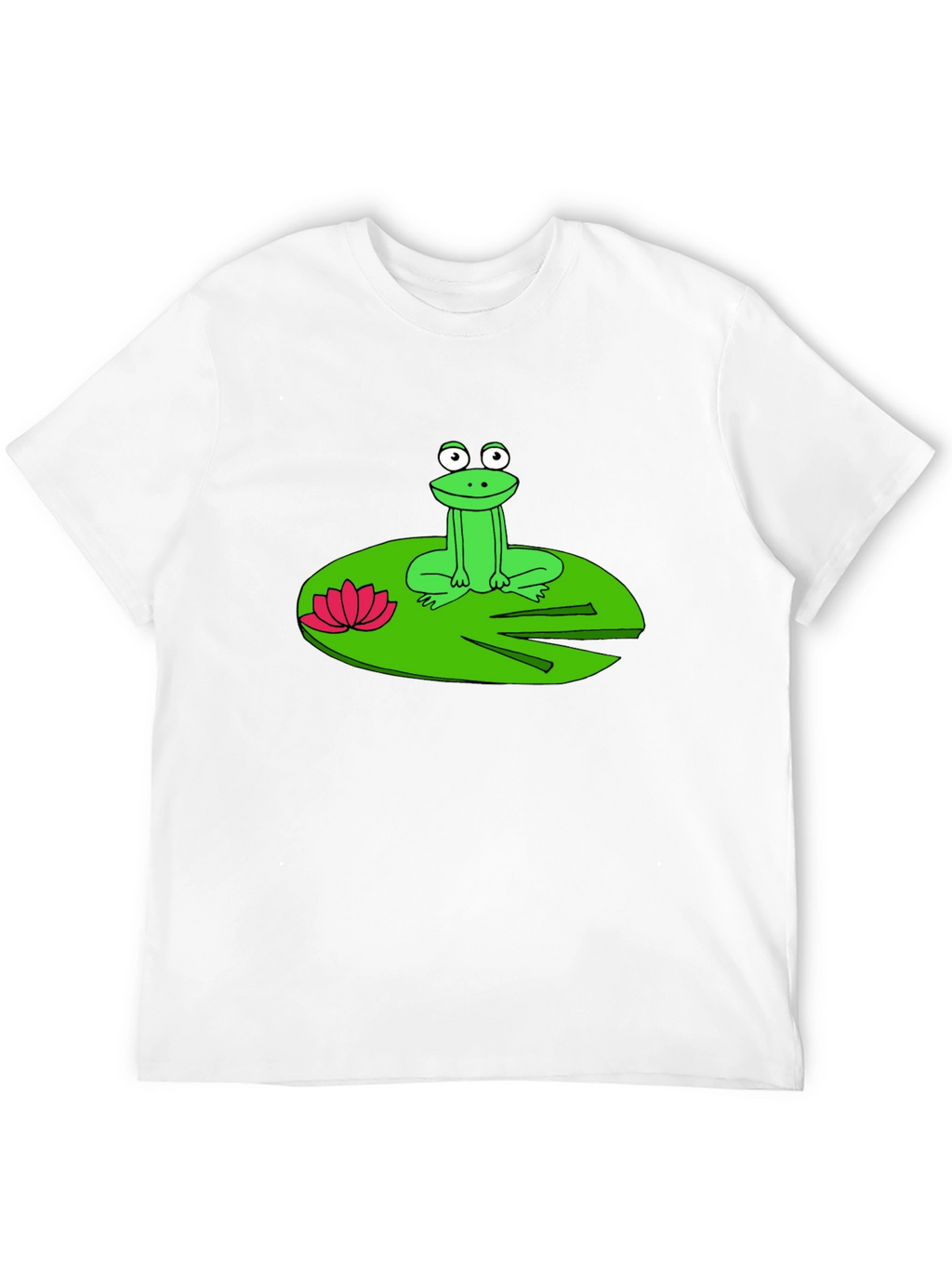 Frog on Lily Pad Graphic T-Shirt