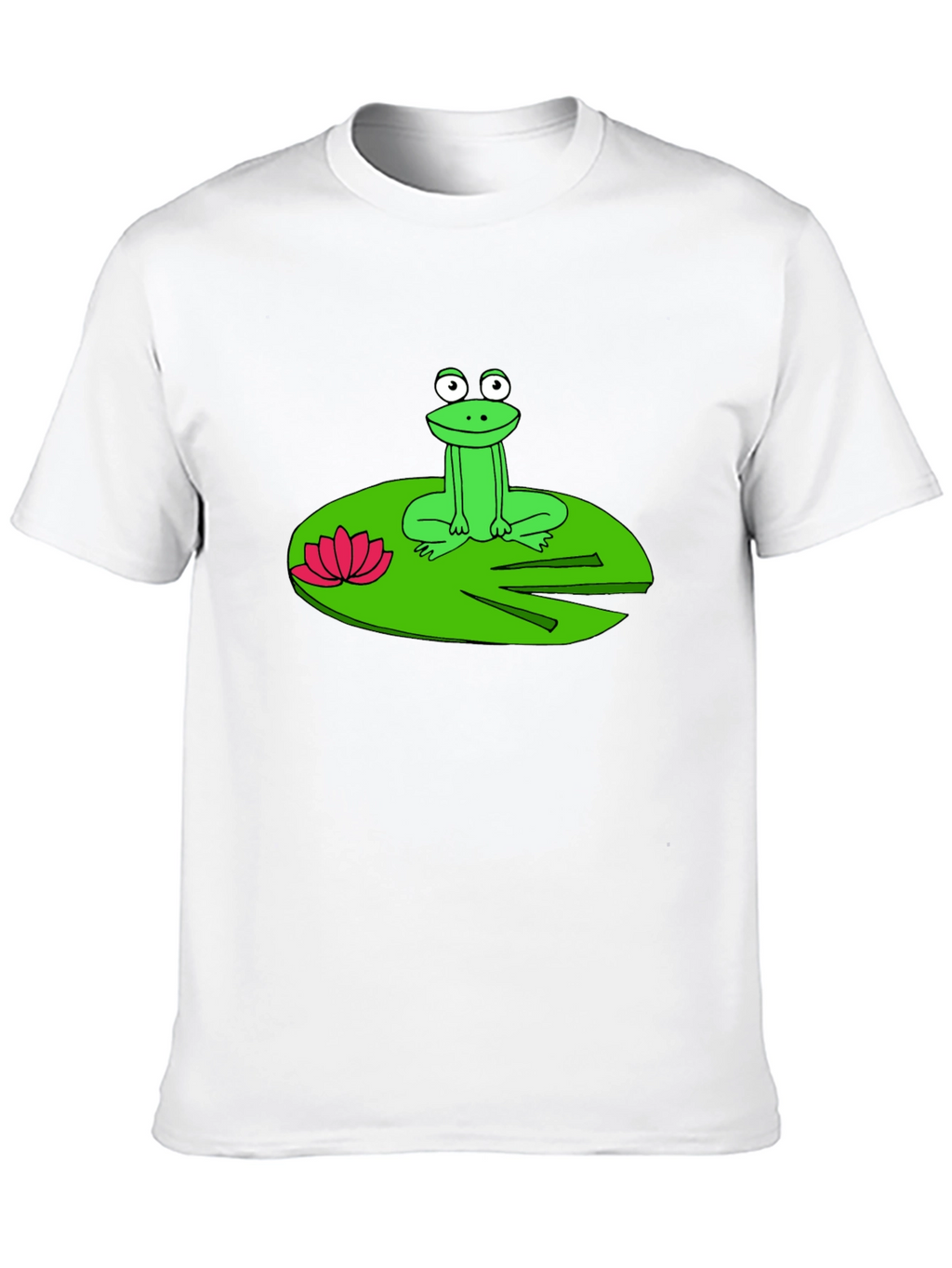 Frog on Lily Pad Graphic T-Shirt