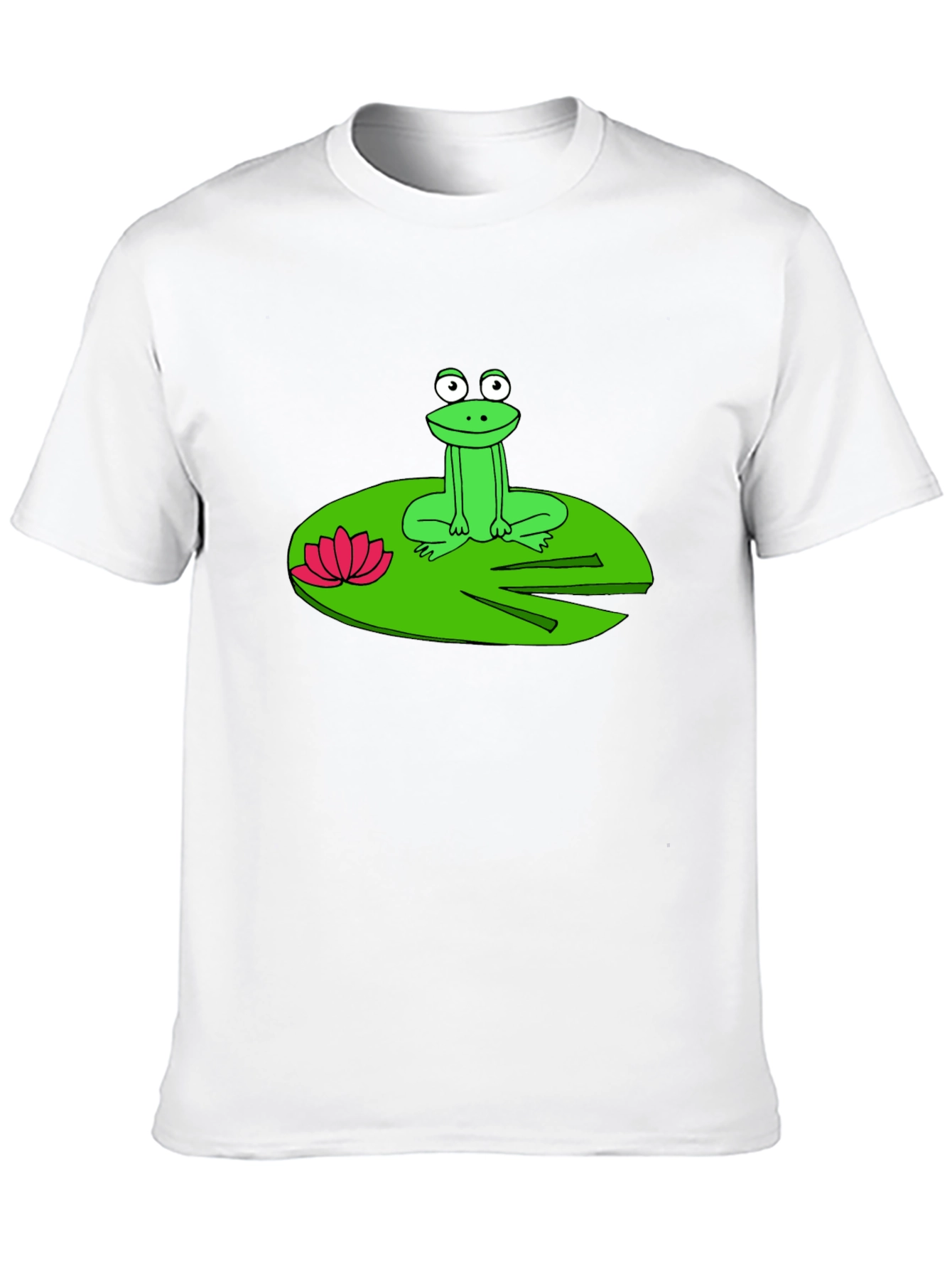 Frog on Lily Pad Graphic T-Shirt