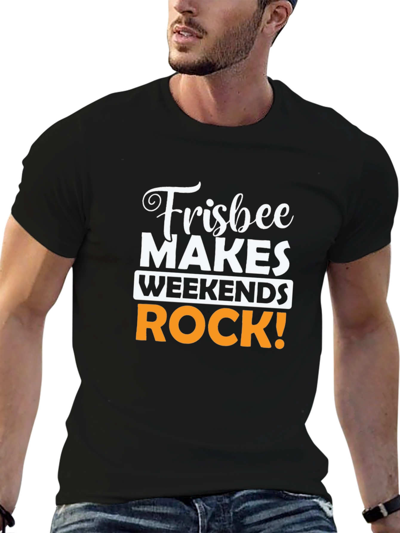 Frisbee Makes Weekends Rock! Graphic Tee
