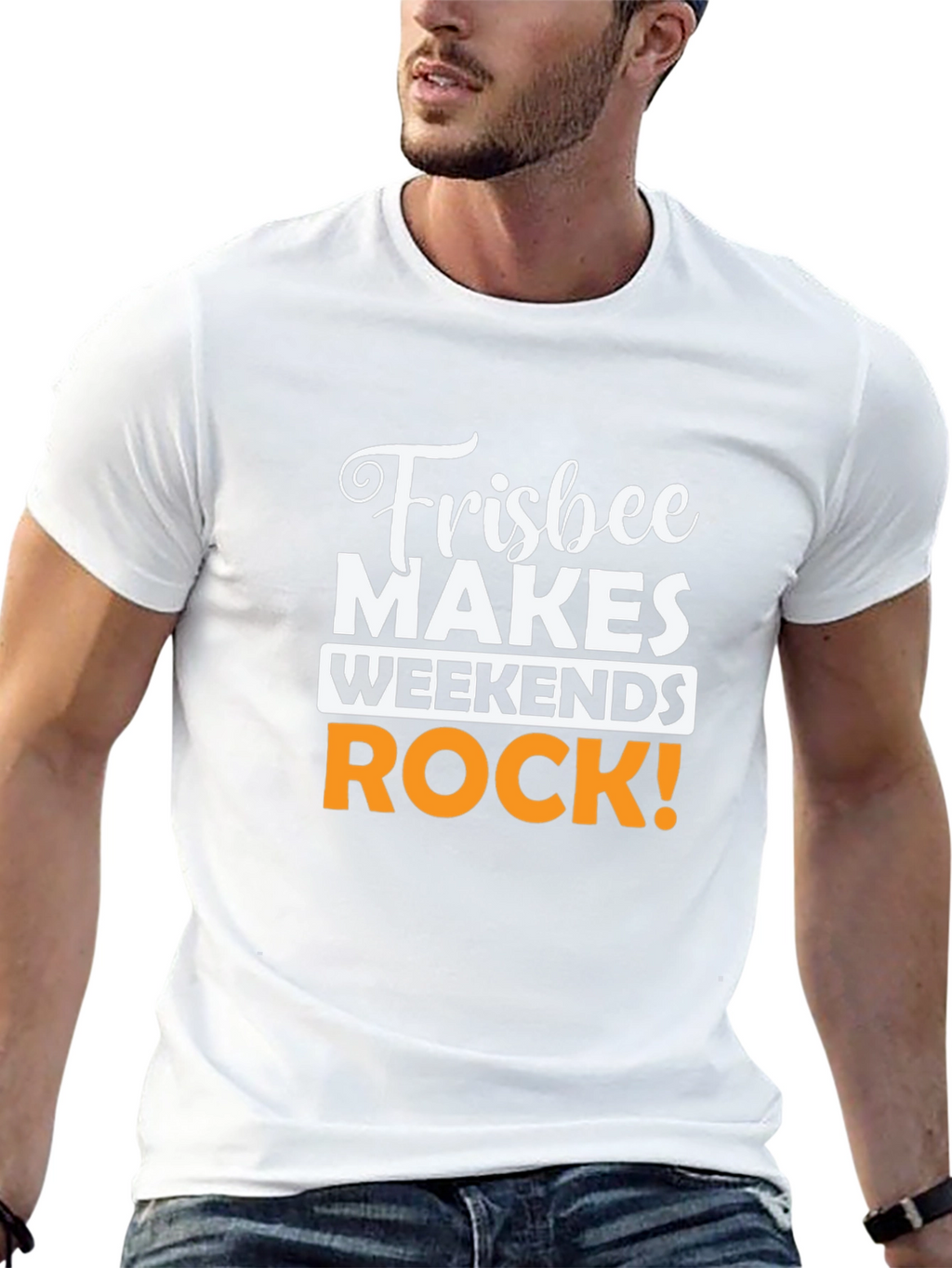 Frisbee Makes Weekends Rock! Graphic Tee