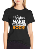 Frisbee Makes Weekends Rock! Graphic Tee