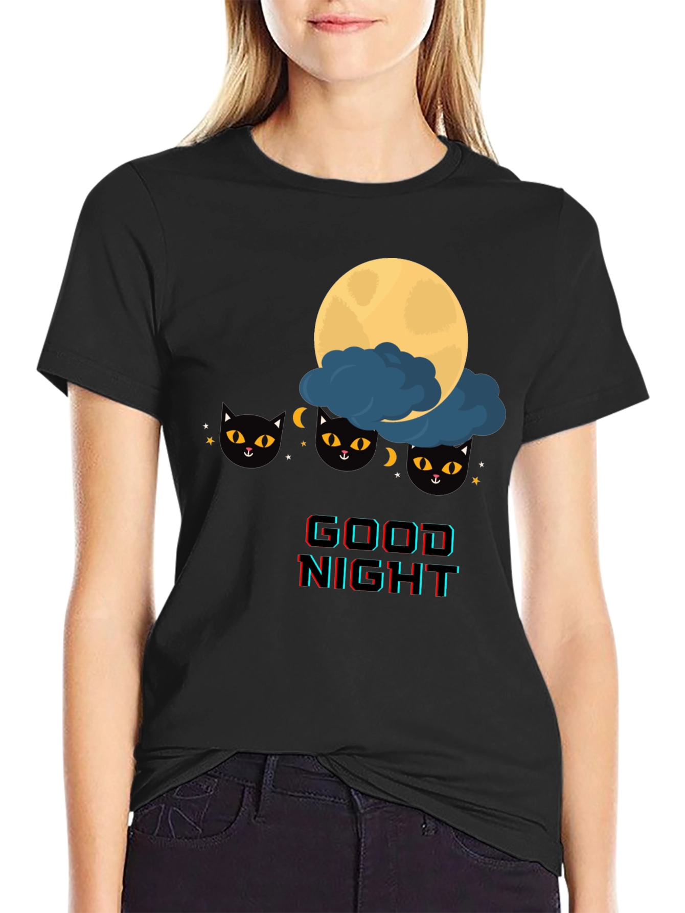 Good Night Cat T-Shirt