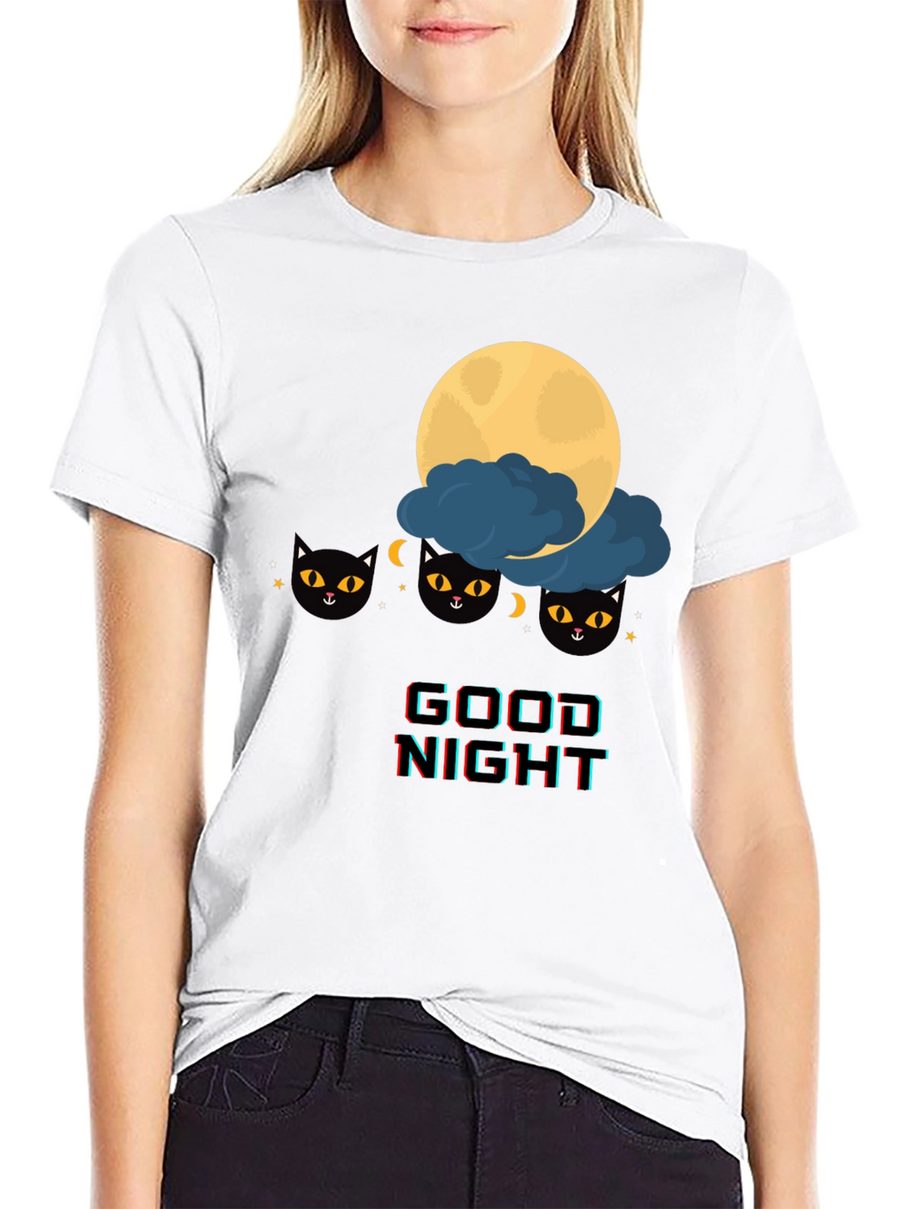 Good Night Cat T-Shirt