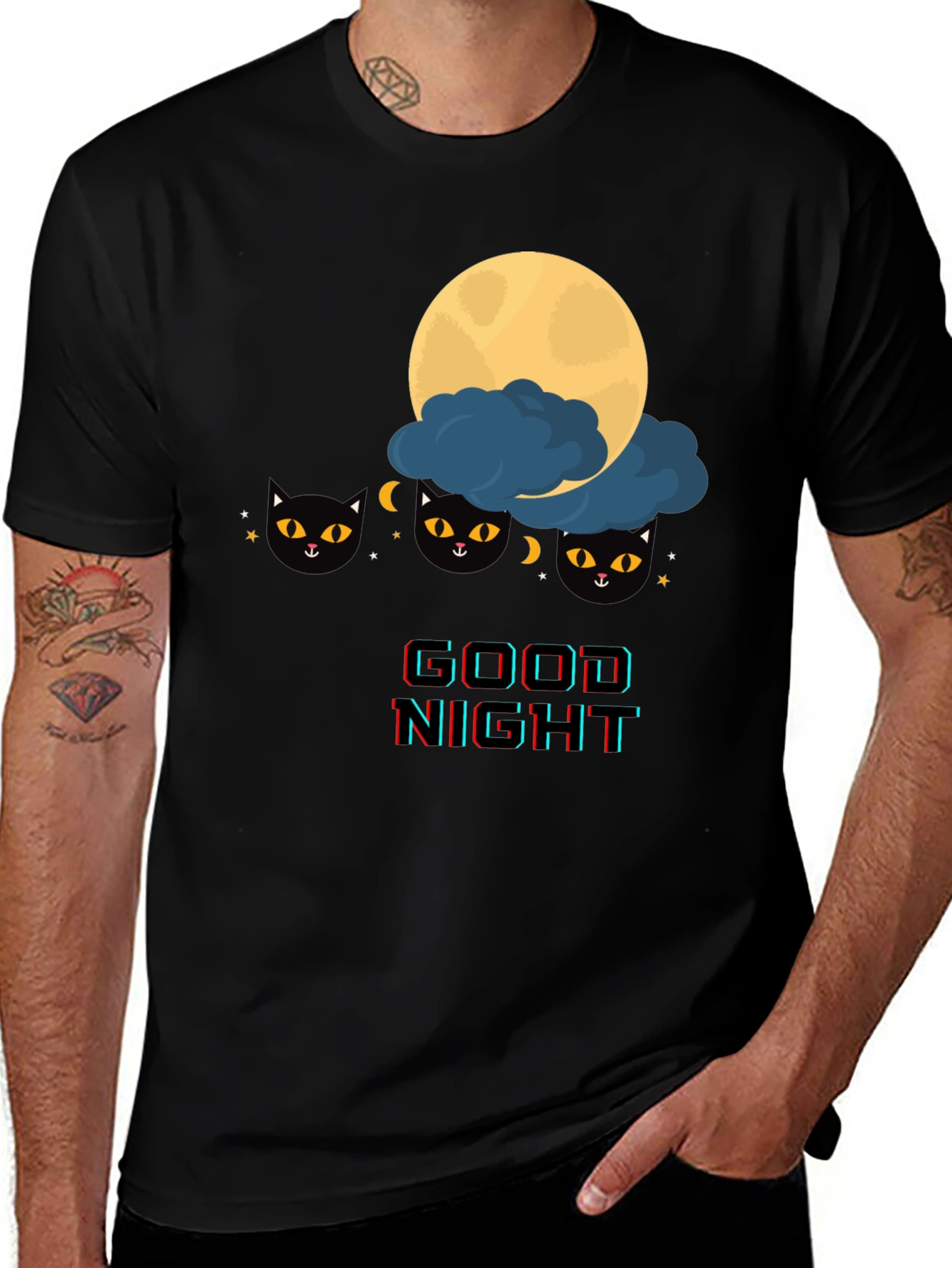 Good Night Cat T-Shirt