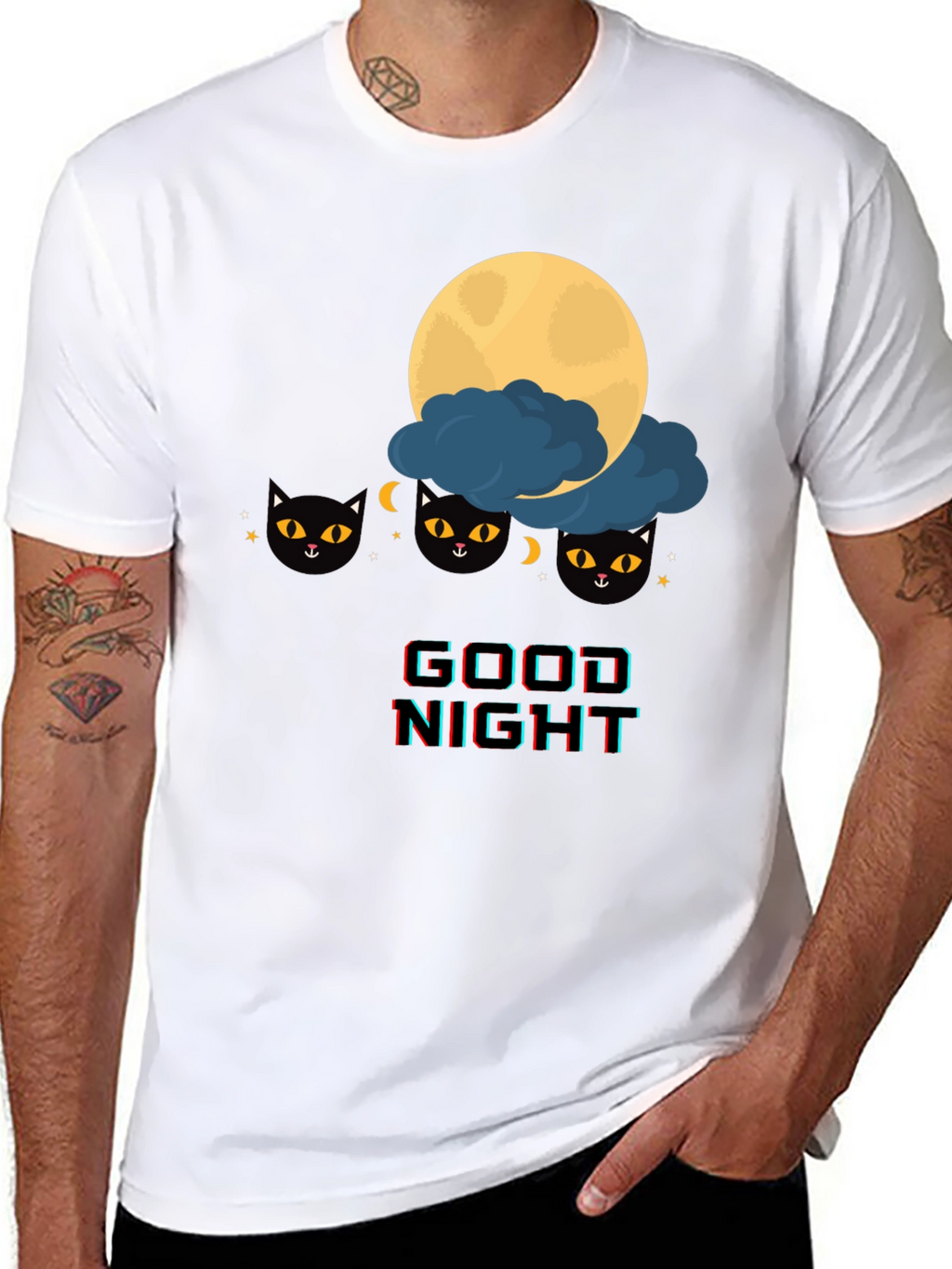 Good Night Cat T-Shirt