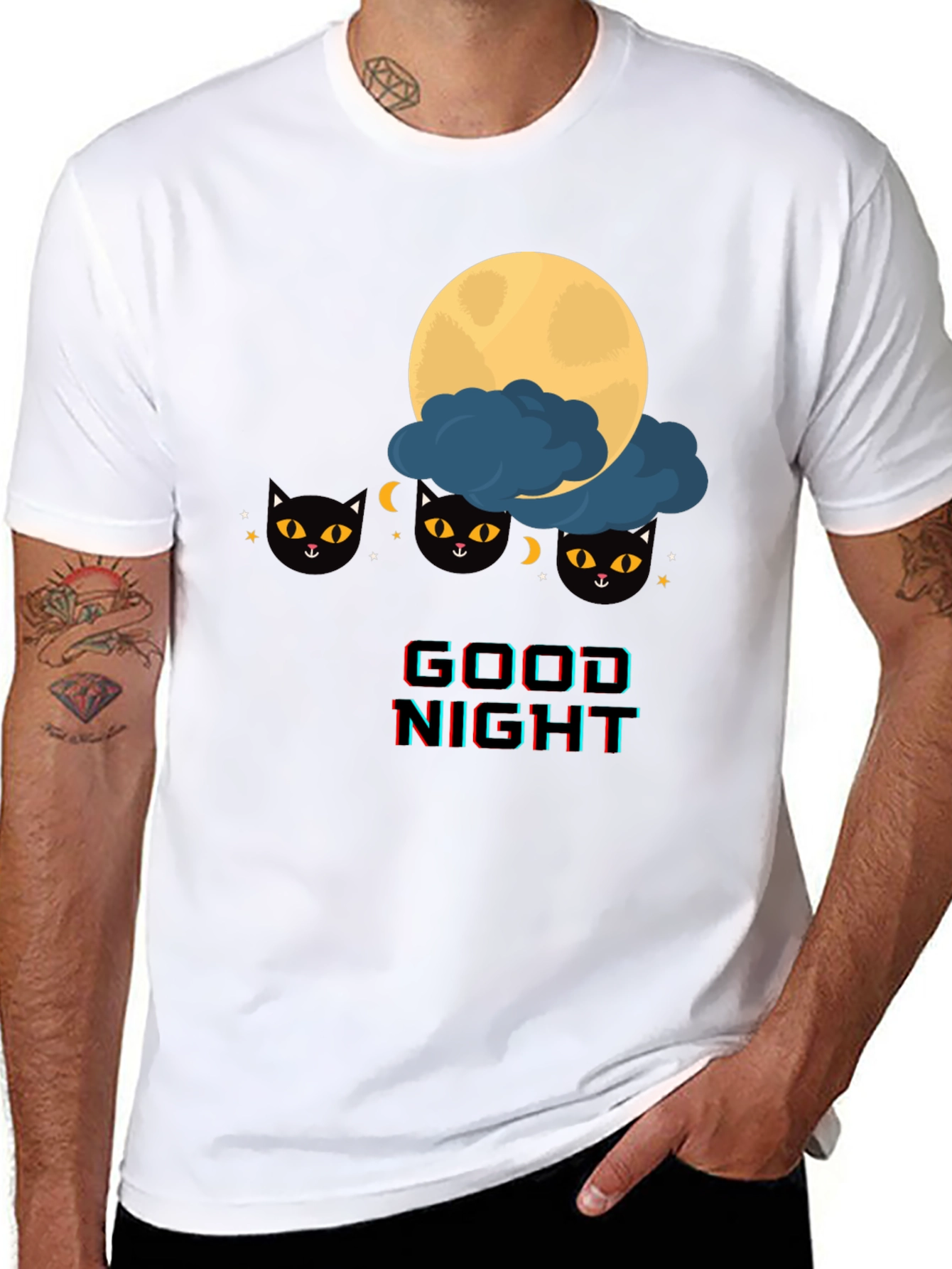 Good Night Cat T-Shirt