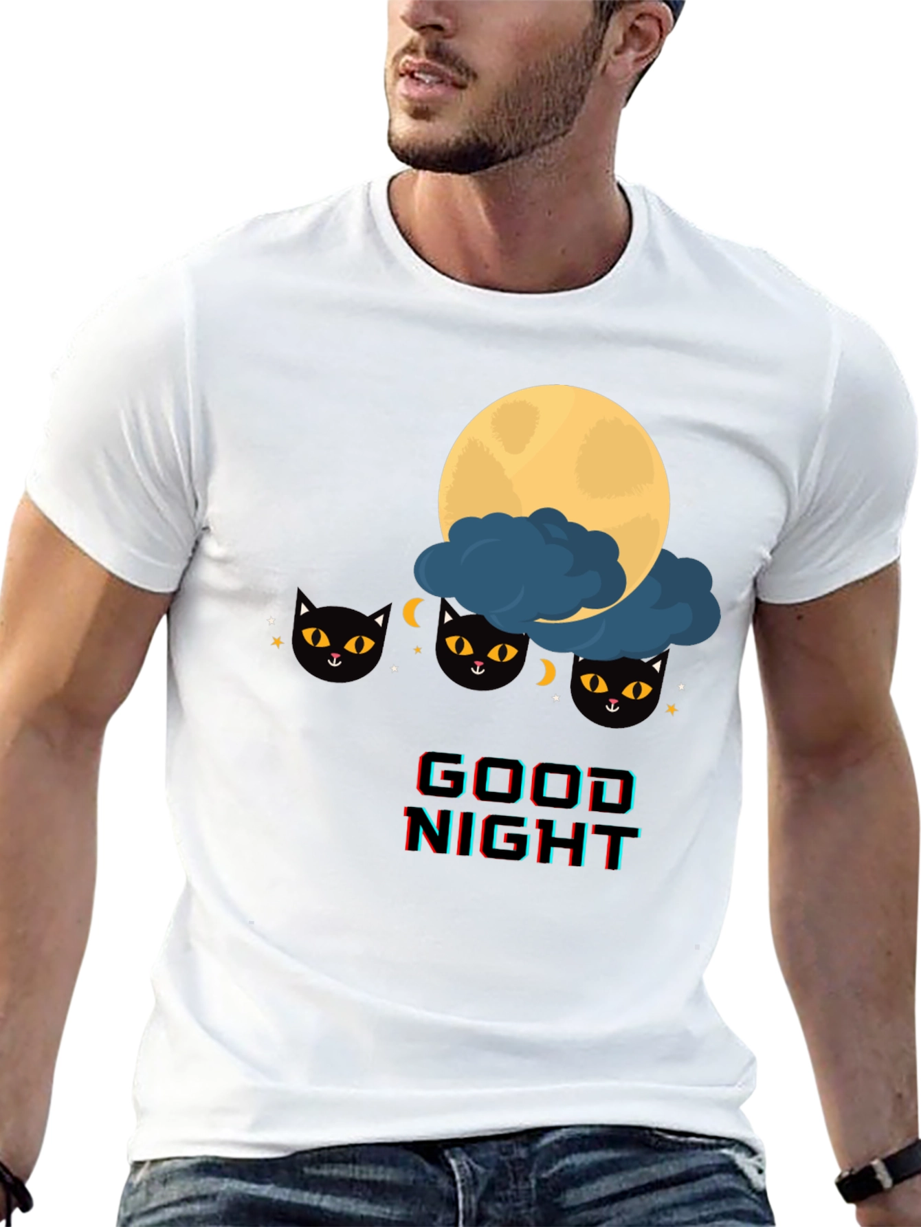Good Night Cat T-Shirt