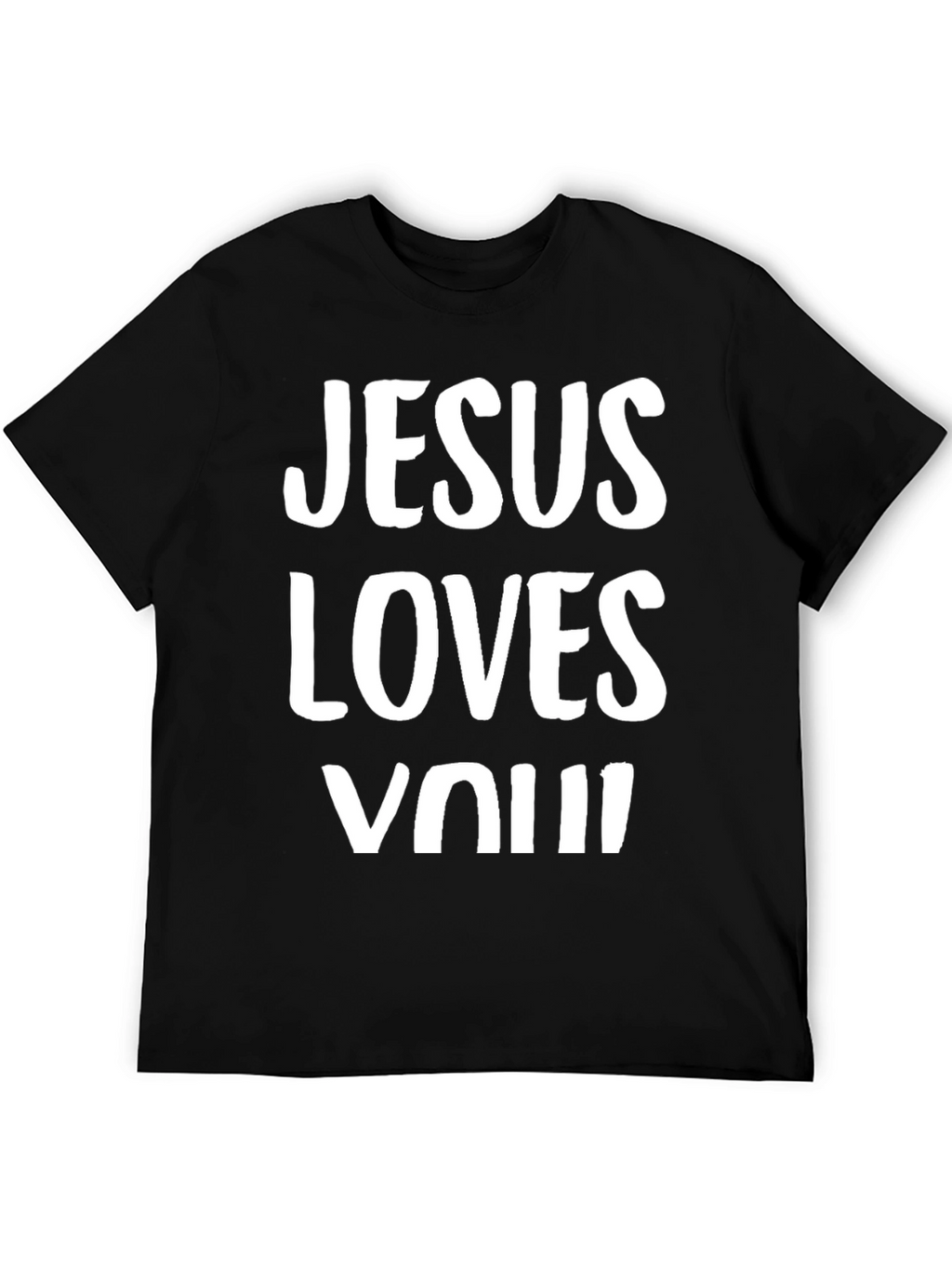 Jesus Loves You Graphic Tee - Black
